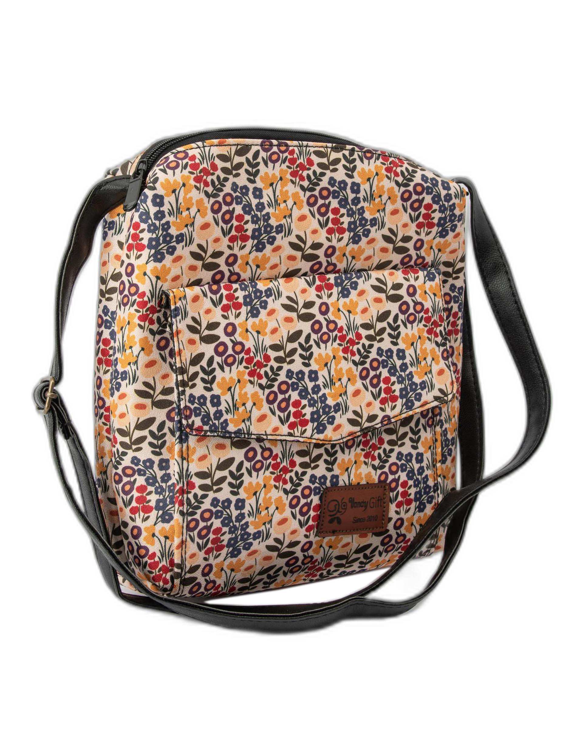 کیف زنانه دوشی گلدار وندی Vandi مدل شمیم