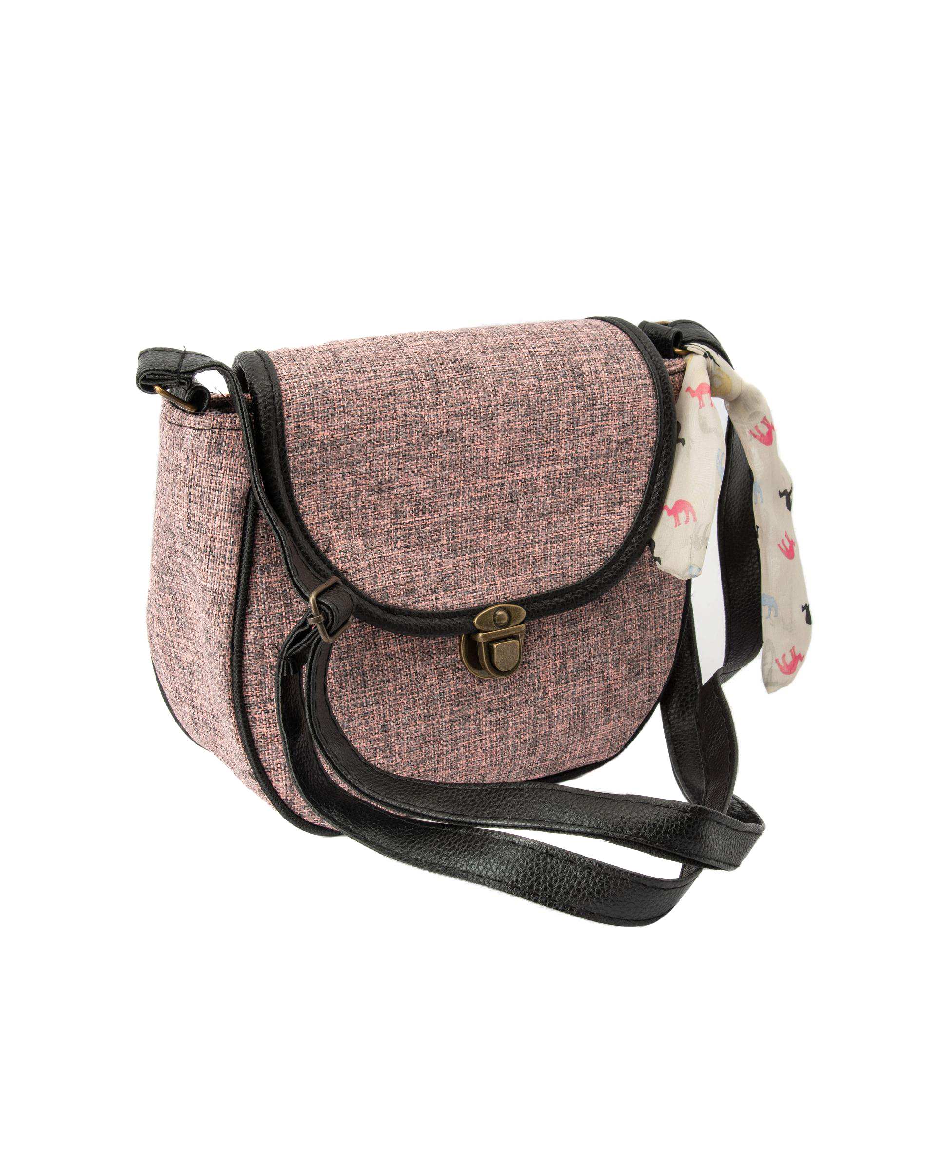 کیف زنانه دوشی صورتی وندی Vandy مدل پونه