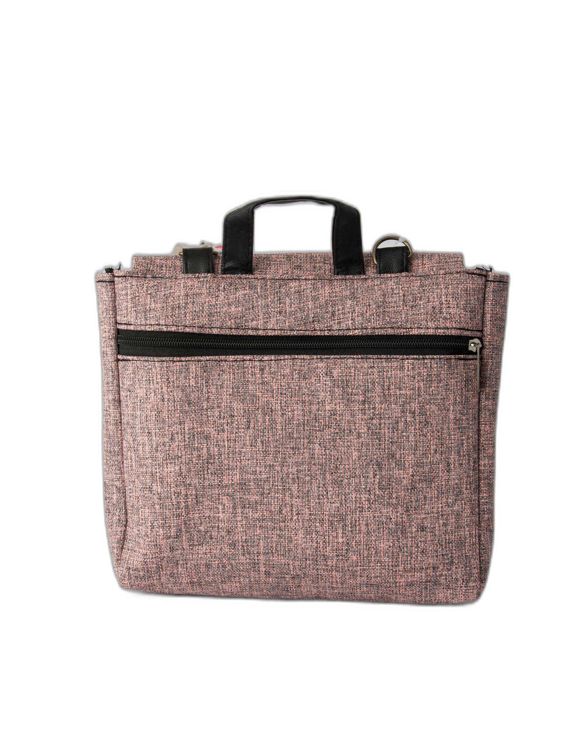 کیف زنانه دوشی صورتی وندی Vandy مدل گلدونه