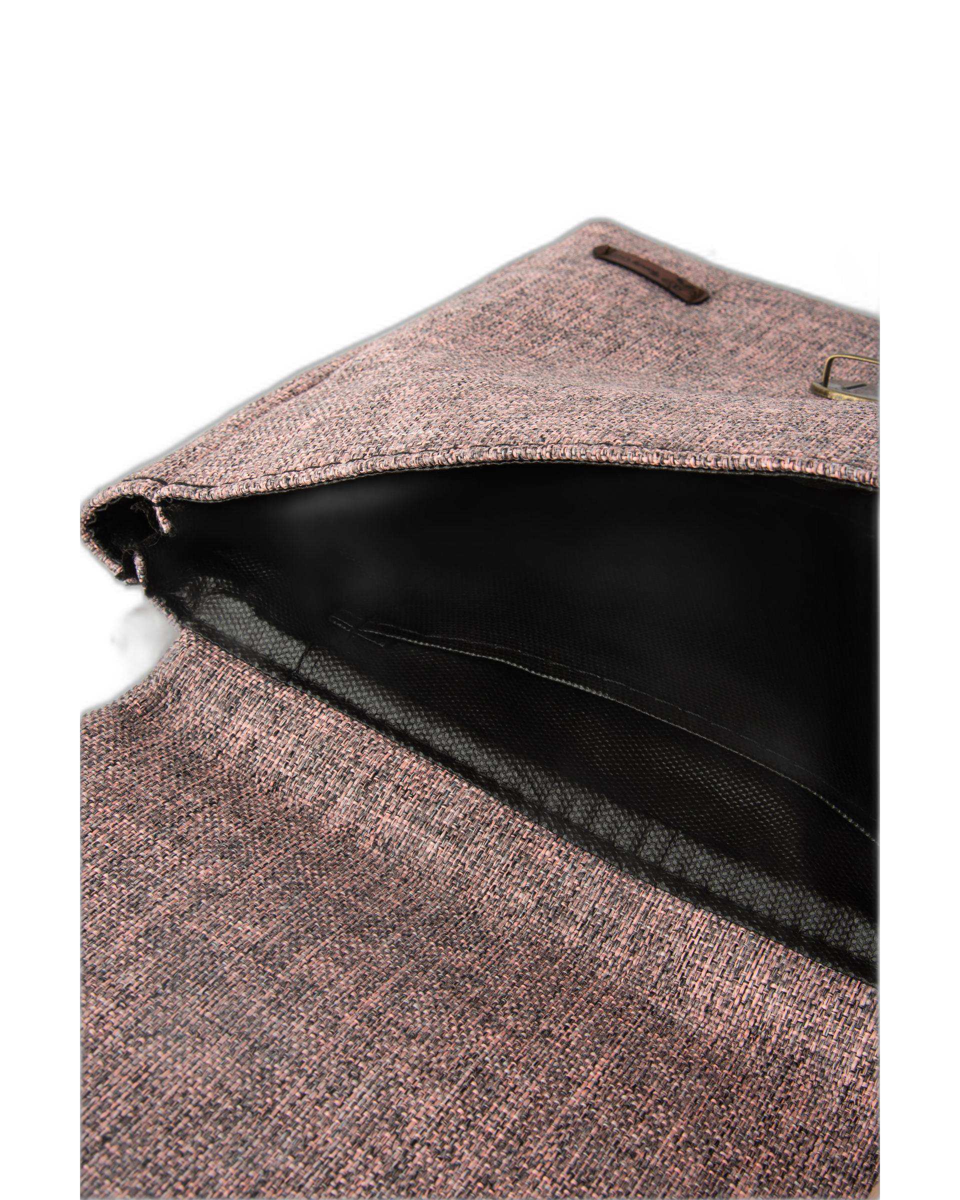 کیف زنانه دوشی صورتی وندی Vandy مدل گلدونه