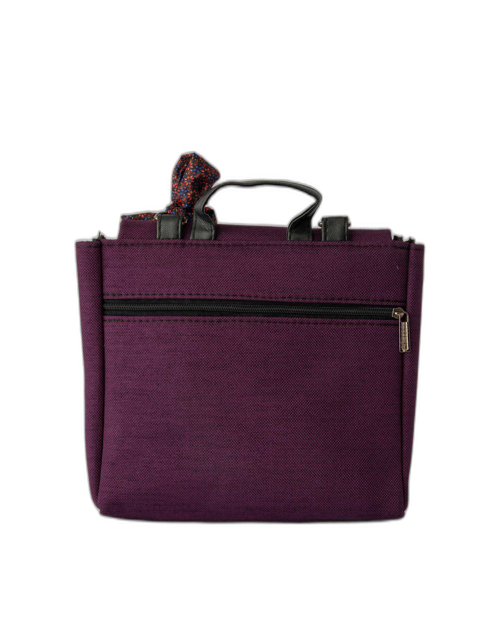 کیف زنانه دوشی بنفش وندی Vandy مدل گلدونه