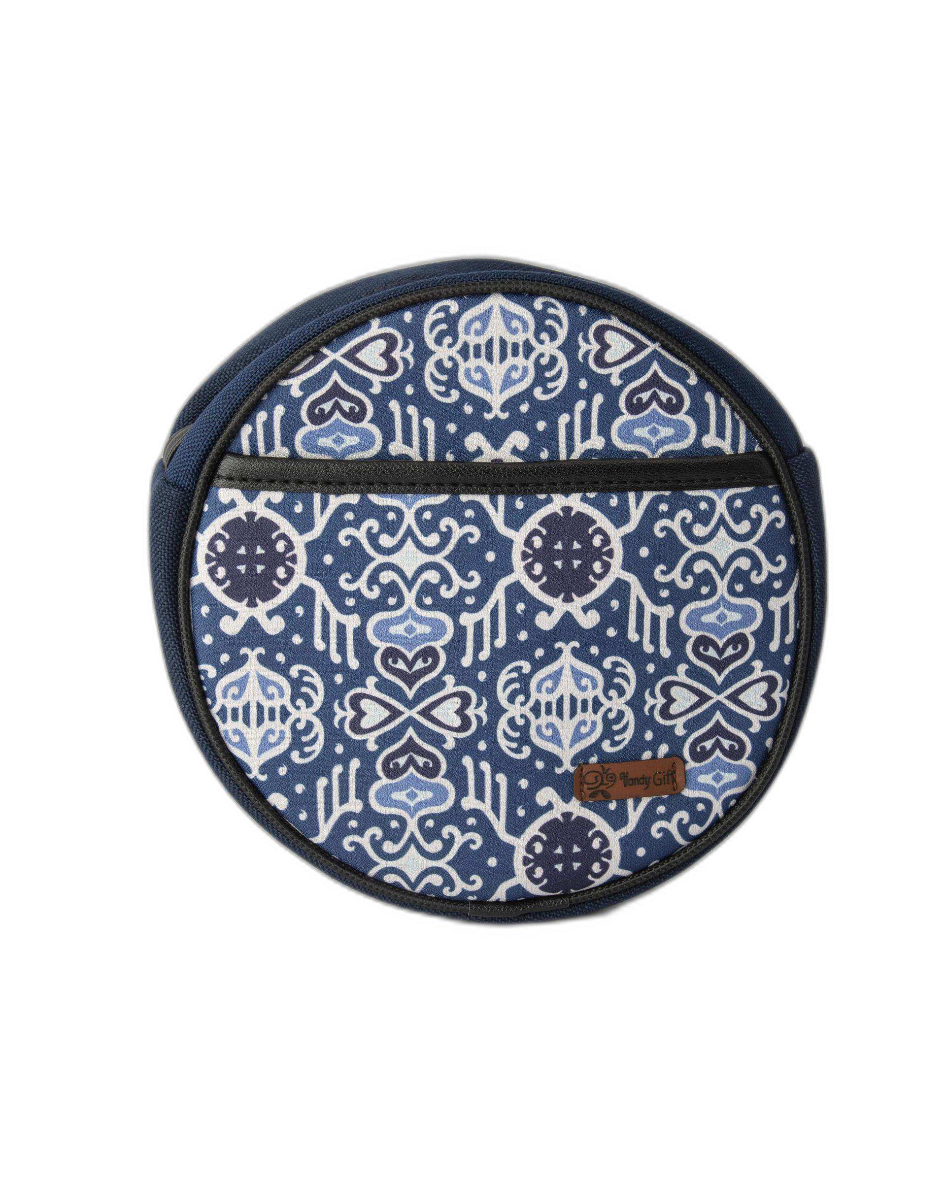 کیف زنانه دوشی سرمه ای وندی Vandy مدل کلوچه طرح سنتی