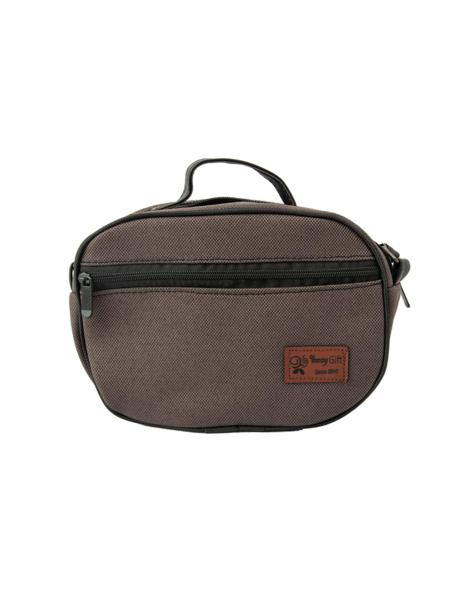 کیف زنانه دوشی زغالی وندی Vandi مدل هوما طرح پر