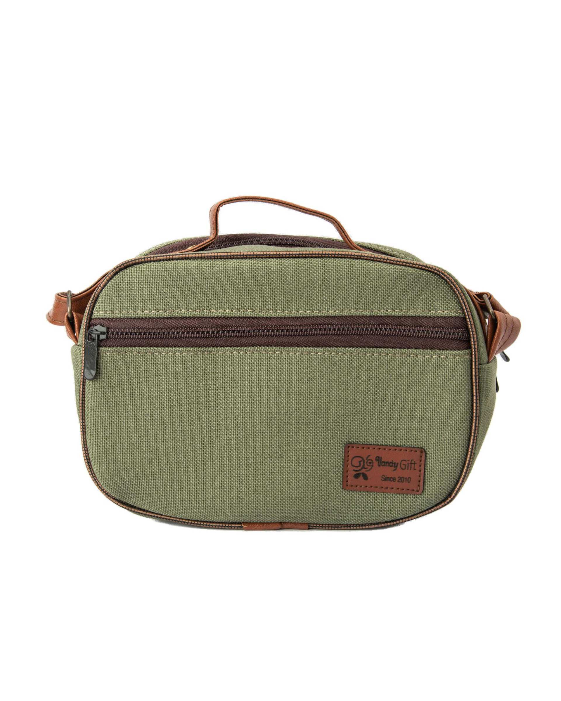 کیف زنانه دوشی سبز وندی Vandi مدل هوما طرح کاکتوس