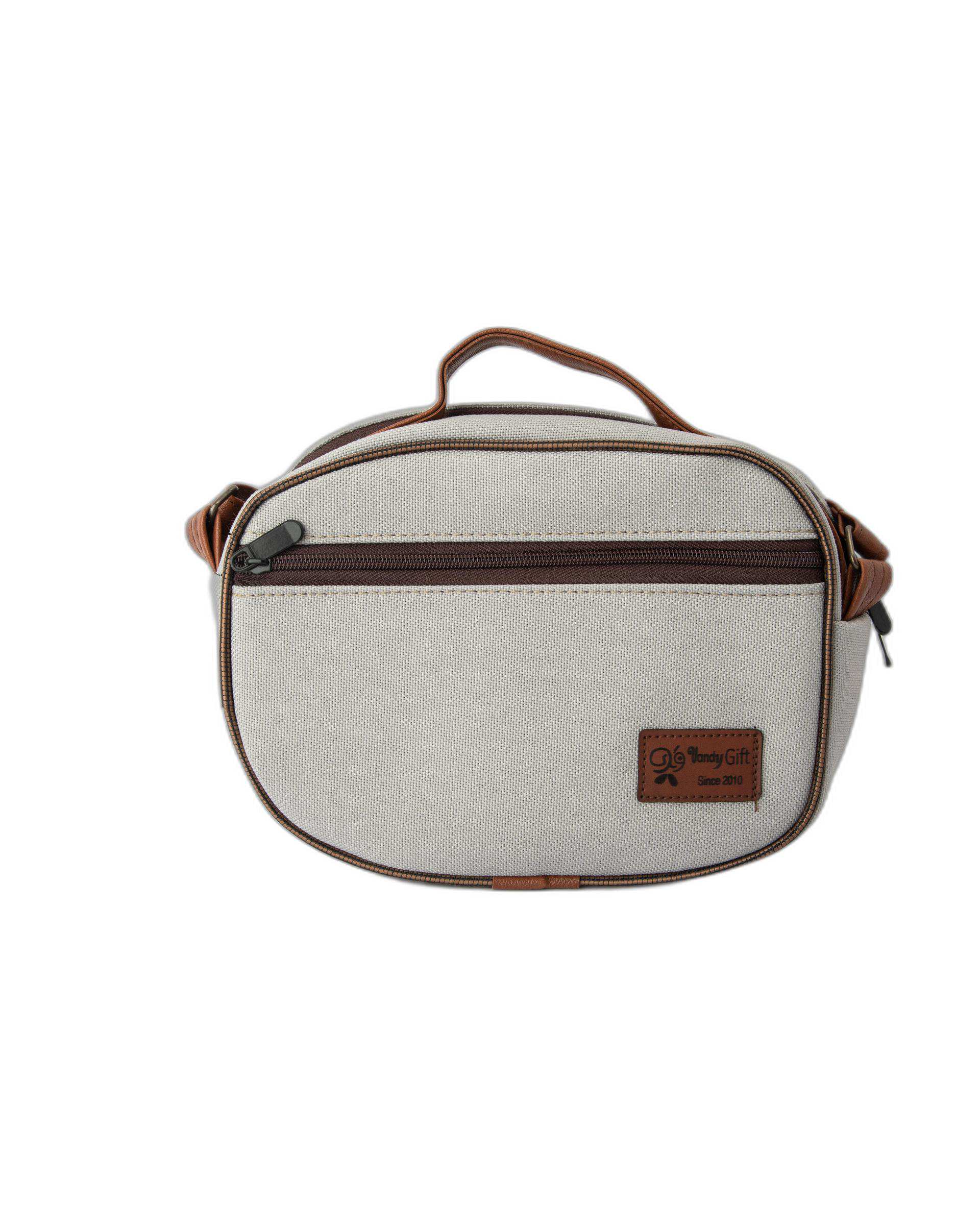 کیف زنانه دوشی طوسی گلدار وندی Vandi مدل هوما