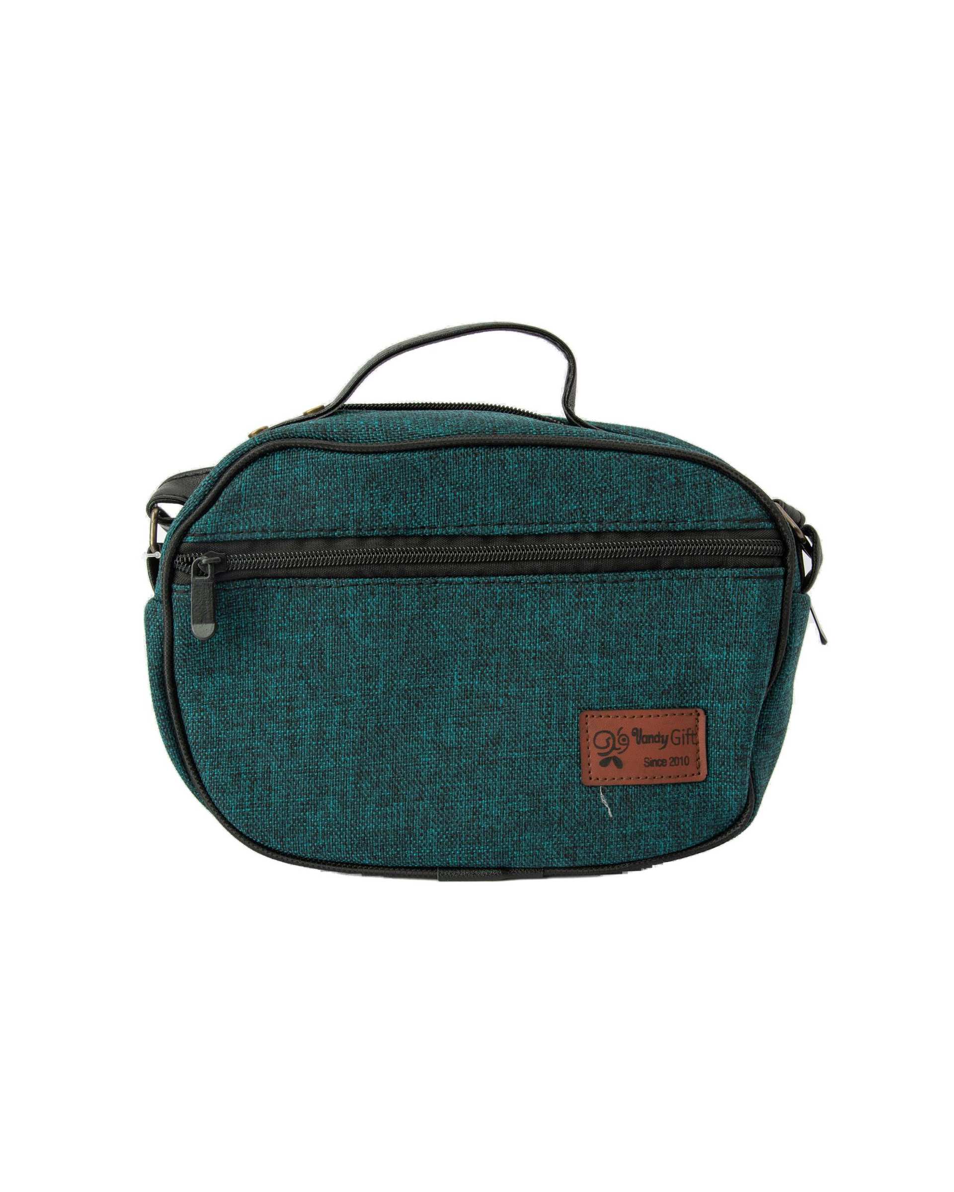 کیف زنانه دوشی سبز یشمی گلدار وندی Vandi مدل هوما