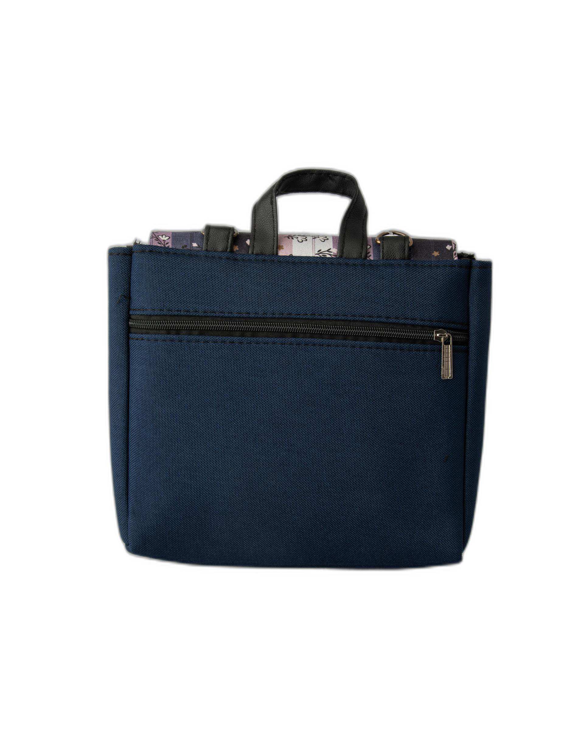 کیف زنانه دوشی سرمه ای گلدار وندی Vandy مدل گلدونه