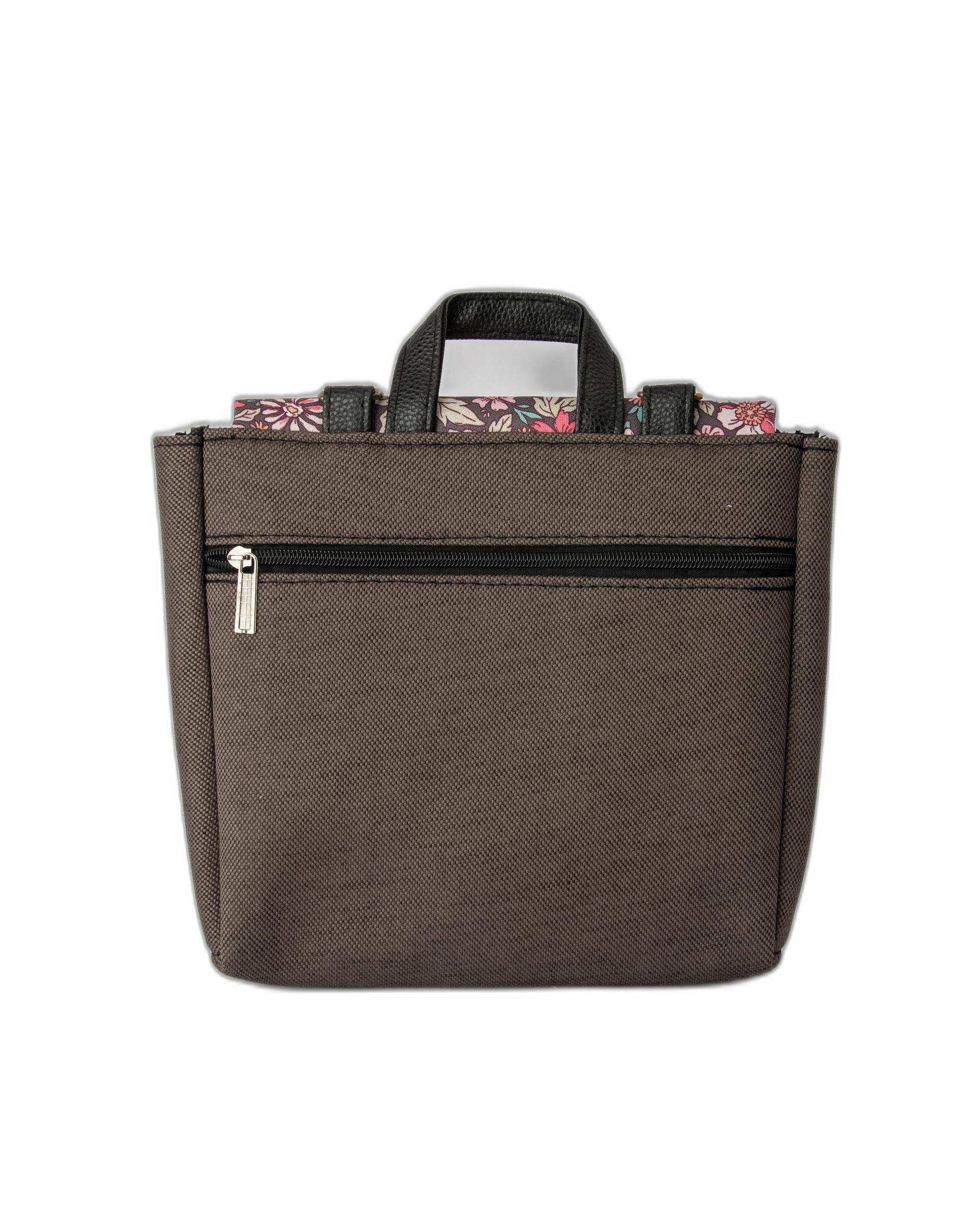 کیف زنانه دوشی زغالی گلدار وندی Vandy مدل گلدونه