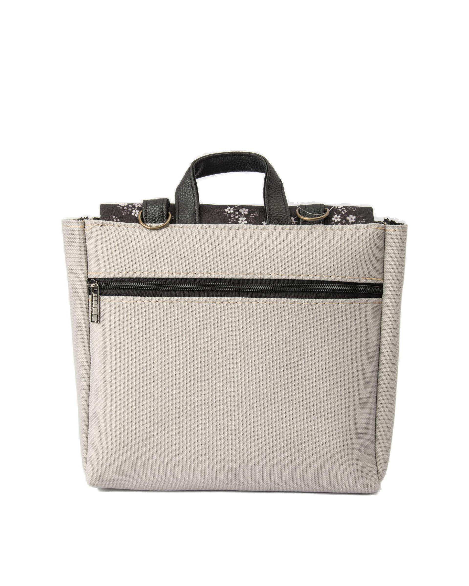 کیف زنانه دوشی طوسی گلدار وندی Vandy مدل گلدونه