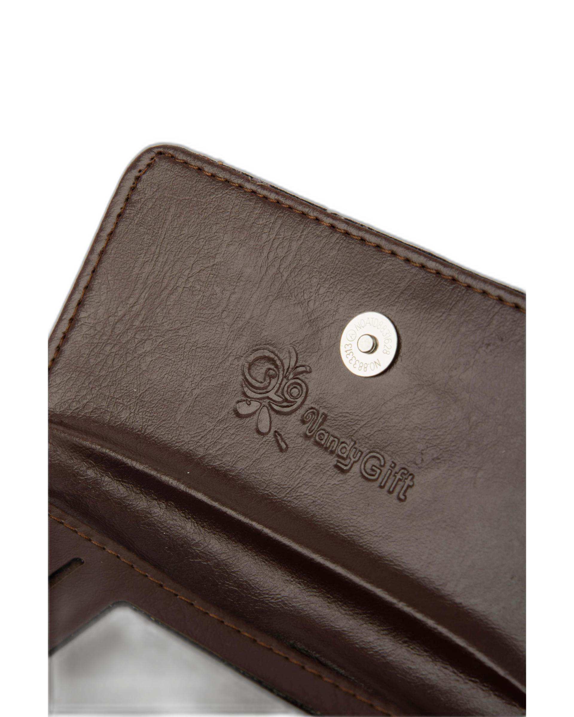 کیف پول مشکی وندی Vandy مدل شاپرک طرح گل کد 1025