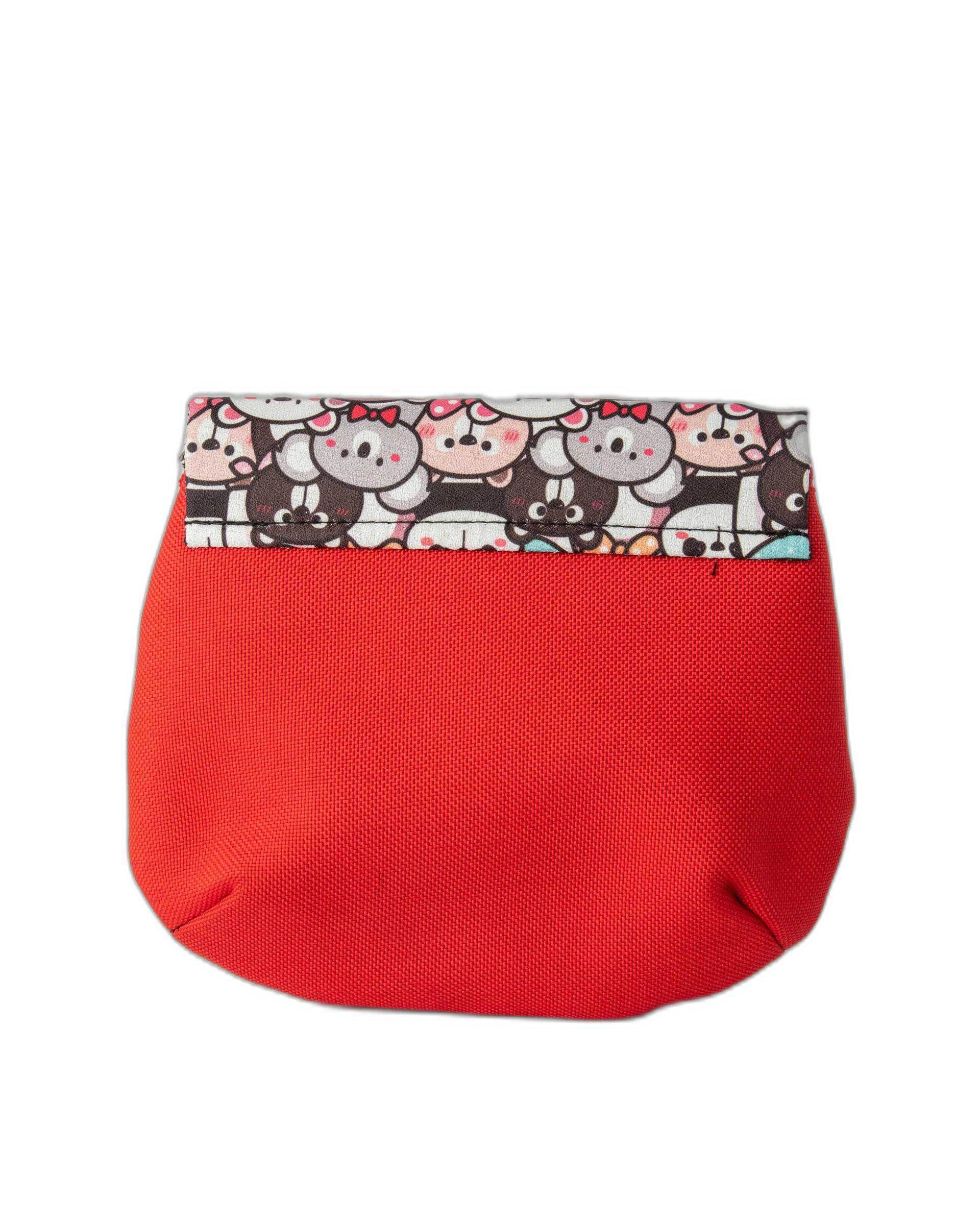 کیف زنانه دوشی قرمز وندی Vandy مدل نقلی طرح خرس