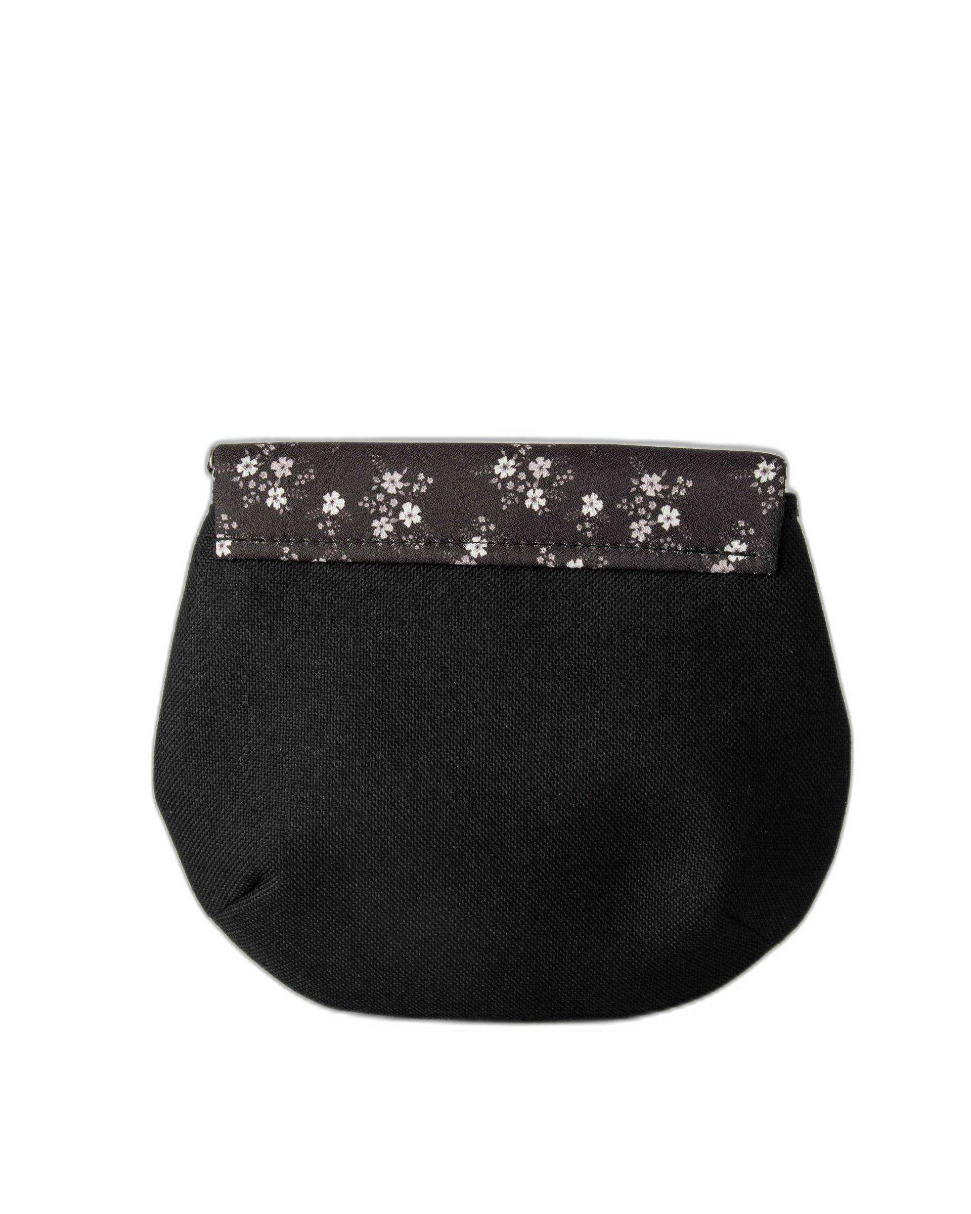 کیف زنانه دوشی مشکی گلدار وندی Vandy مدل نقلی