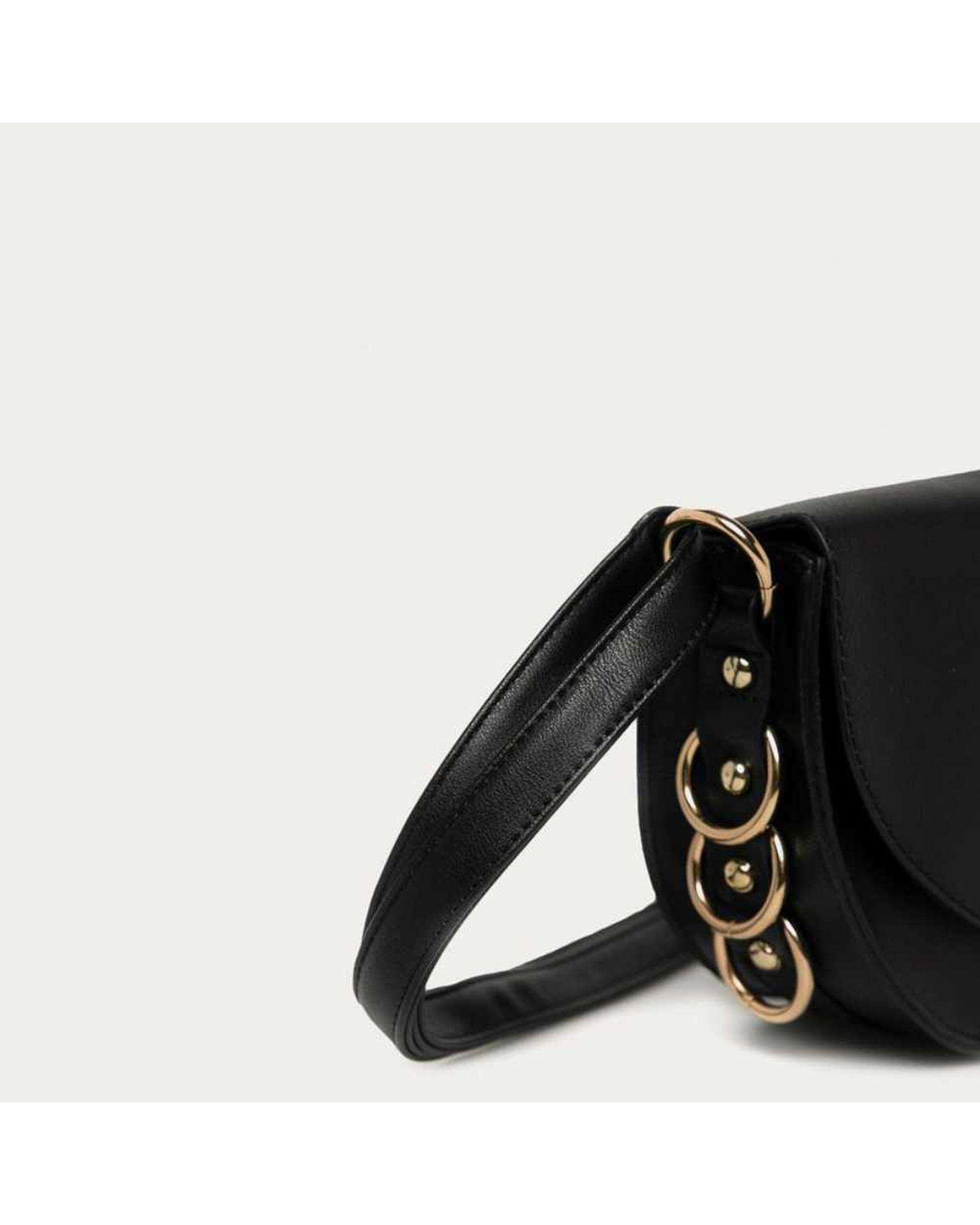 کیف زنانه دوشی مشکی هومنیتی Whomanity مدل HFA-658559