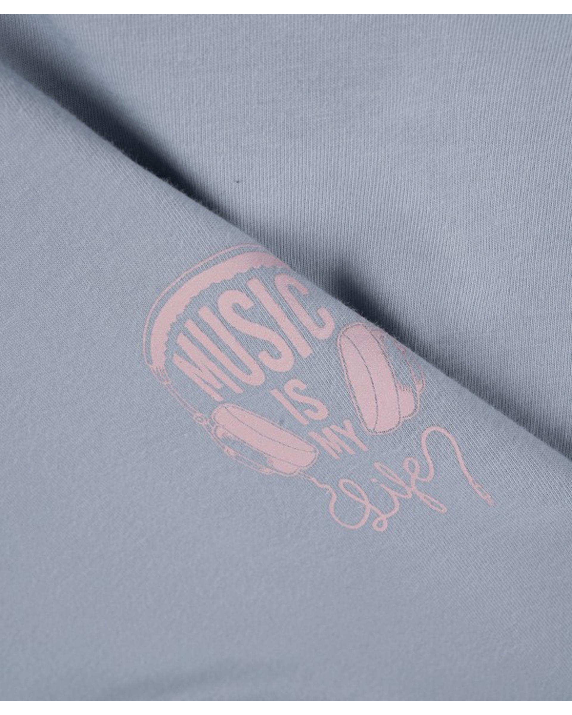 تی شرت زنانه کراپ آبی ویوایز WeWise مدل WW-02-20012
