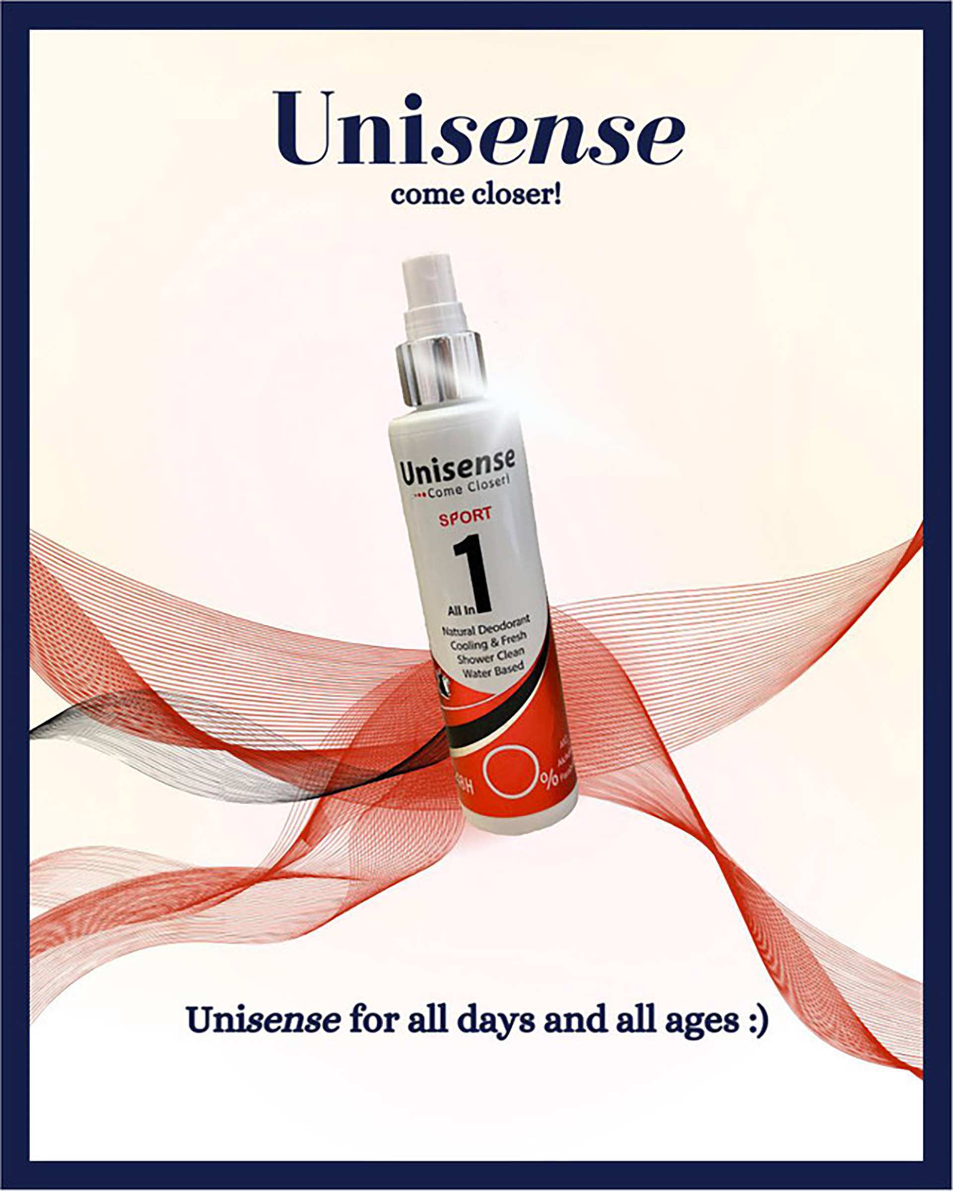 اسپری بدن یونی سنس Unisense مدل Sport حجم 160ml