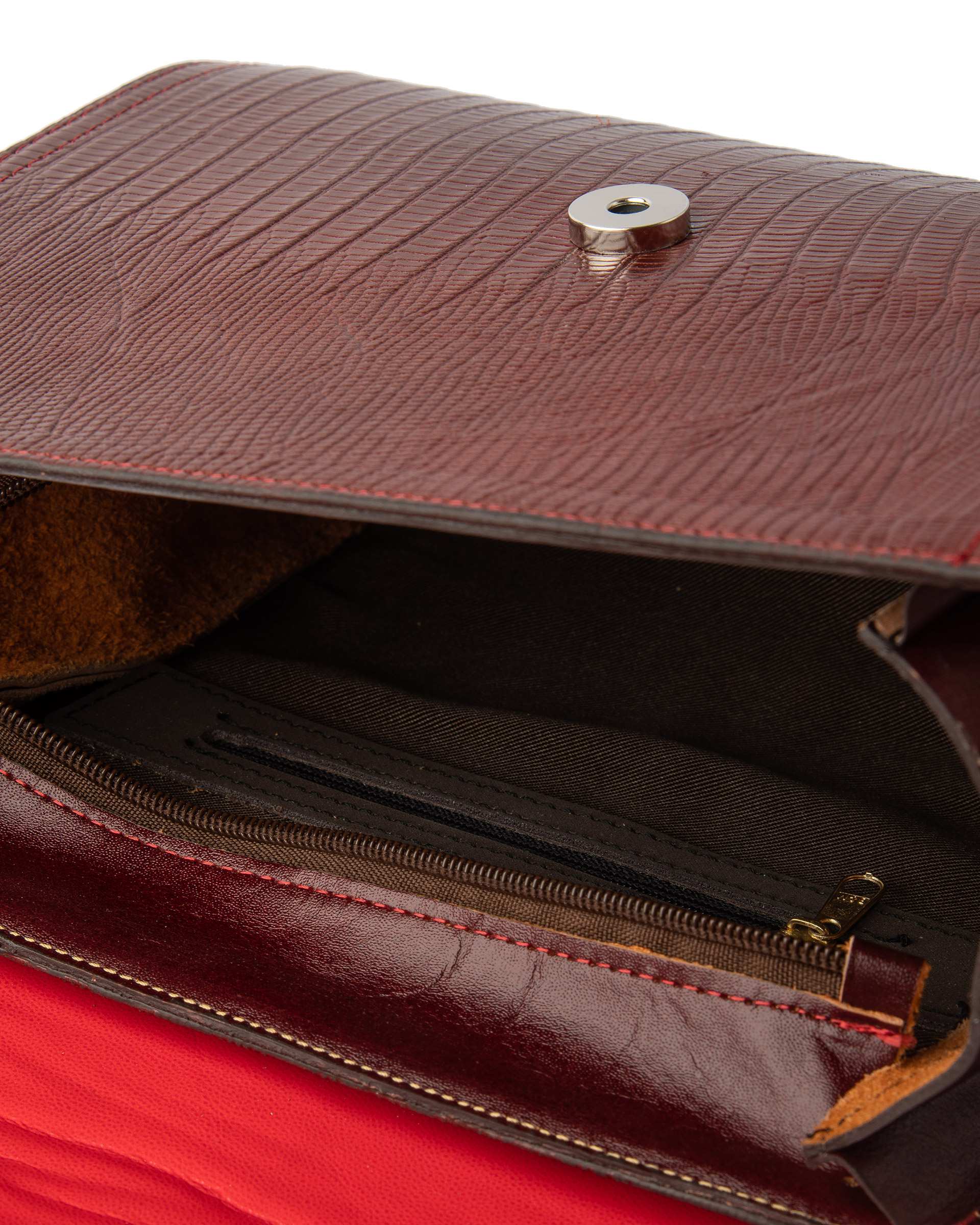 کیف زنانه دوشی زرشکی دلربا Delroba