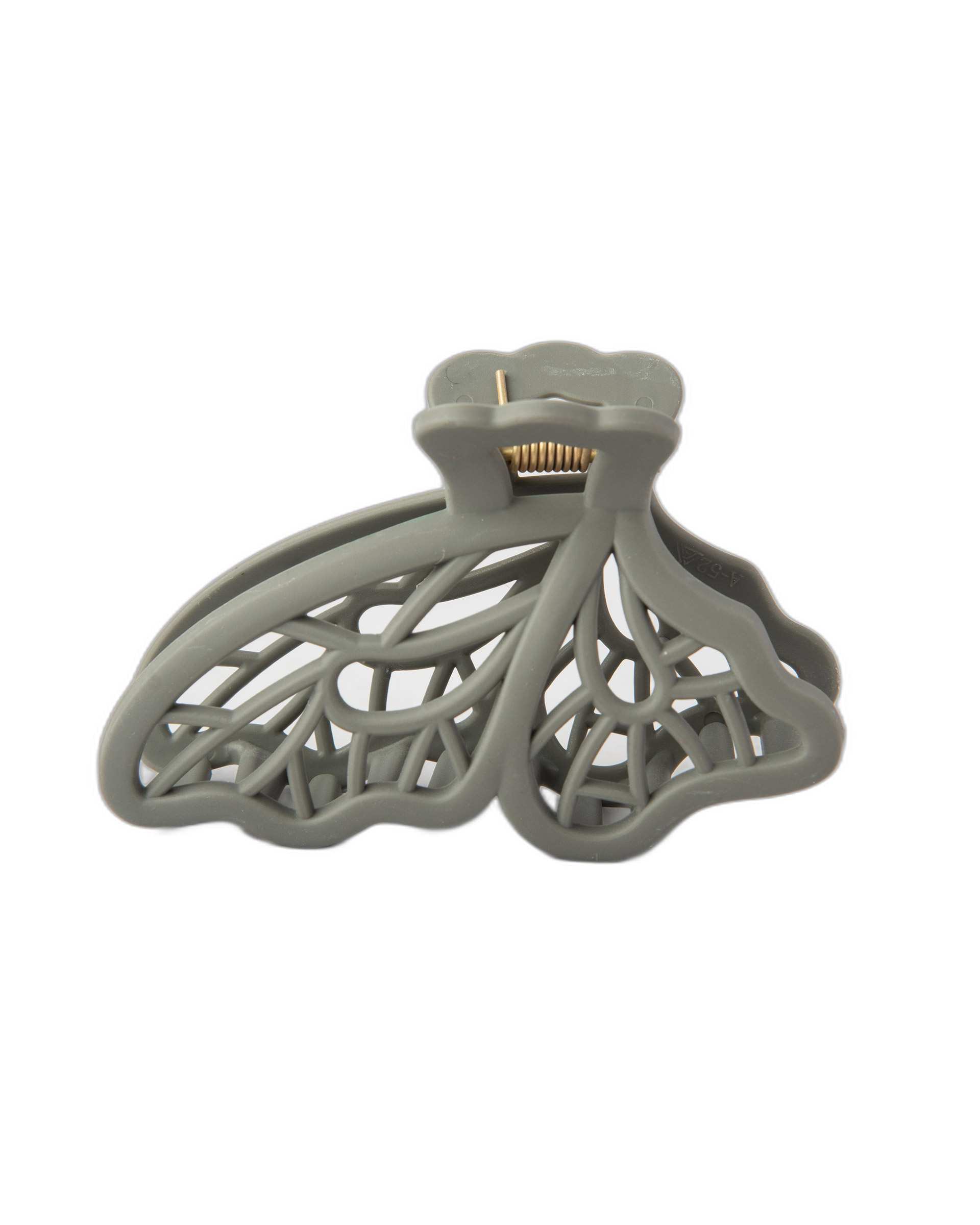کلیپس شمعی طوسی دلربا Delroba طرح پروانه کد 02