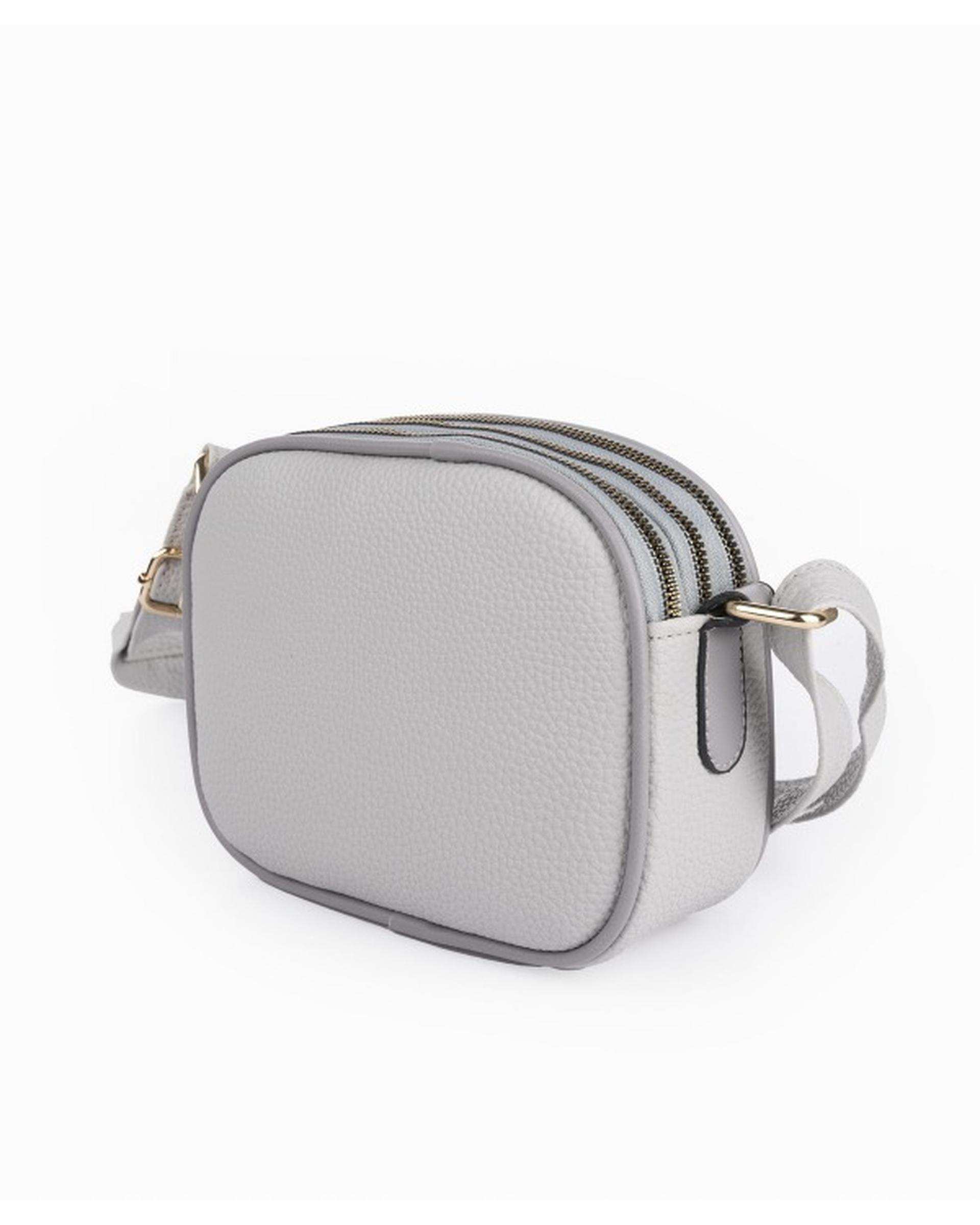 کیف زنانه دوشی طوسی روشن بیسراک Bisrak مدل SL-419