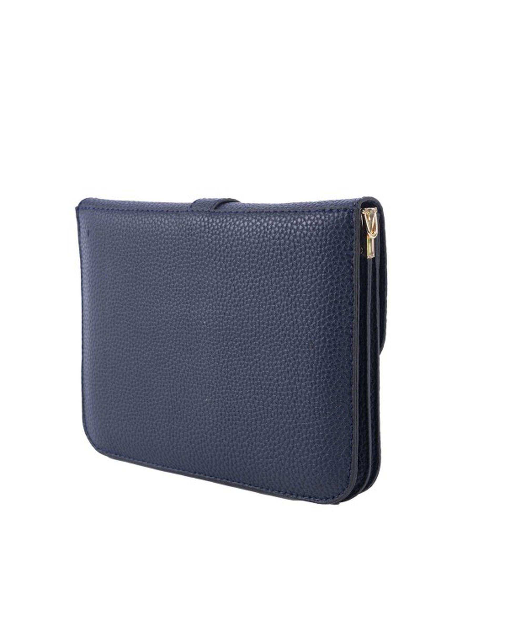 کیف زنانه دوشی سرمه ای بیسراک Bisrak کد SL-559