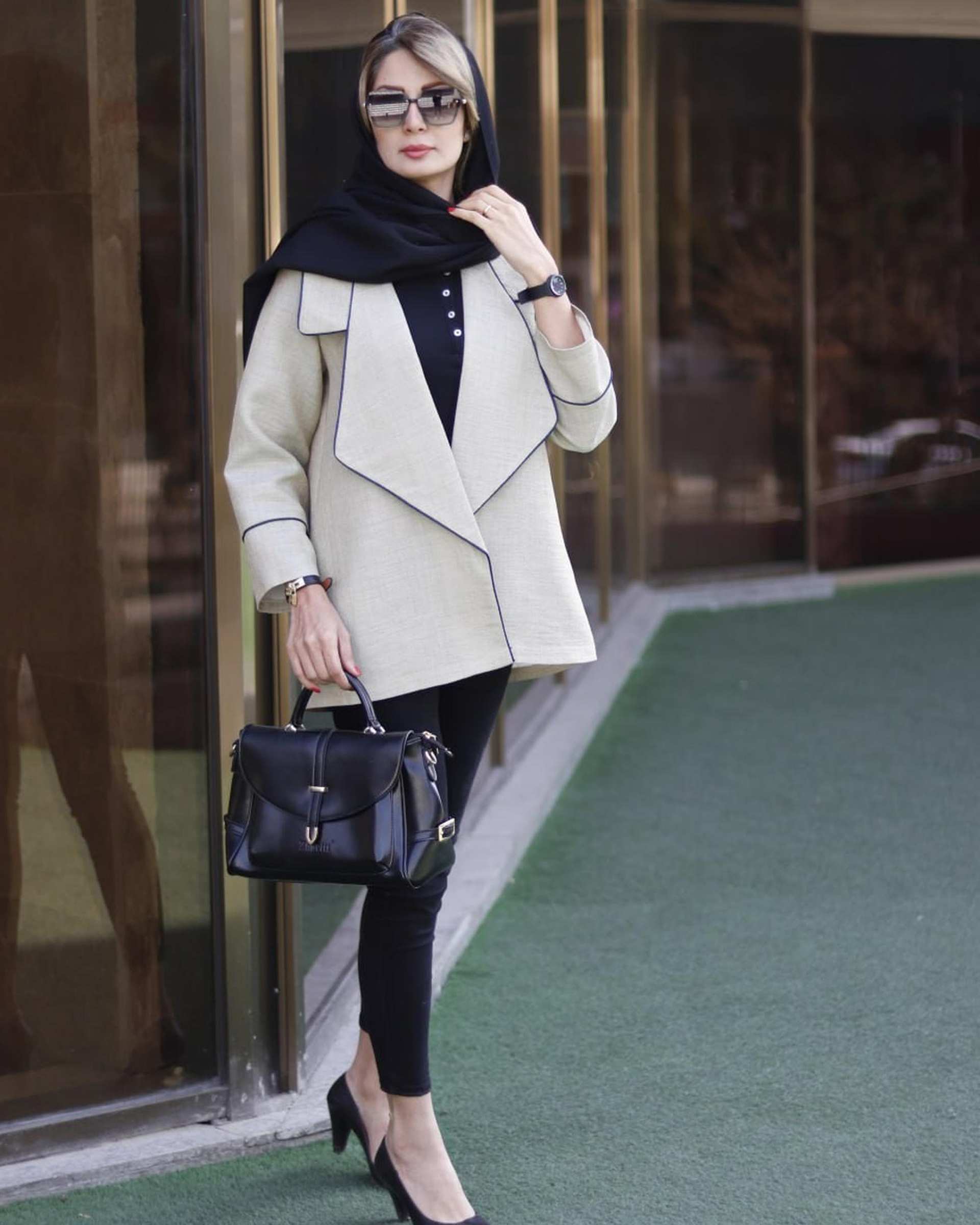 مانتو زنانه کتی ژاکارد نقره ای مینوس Miinoos مدل طلا