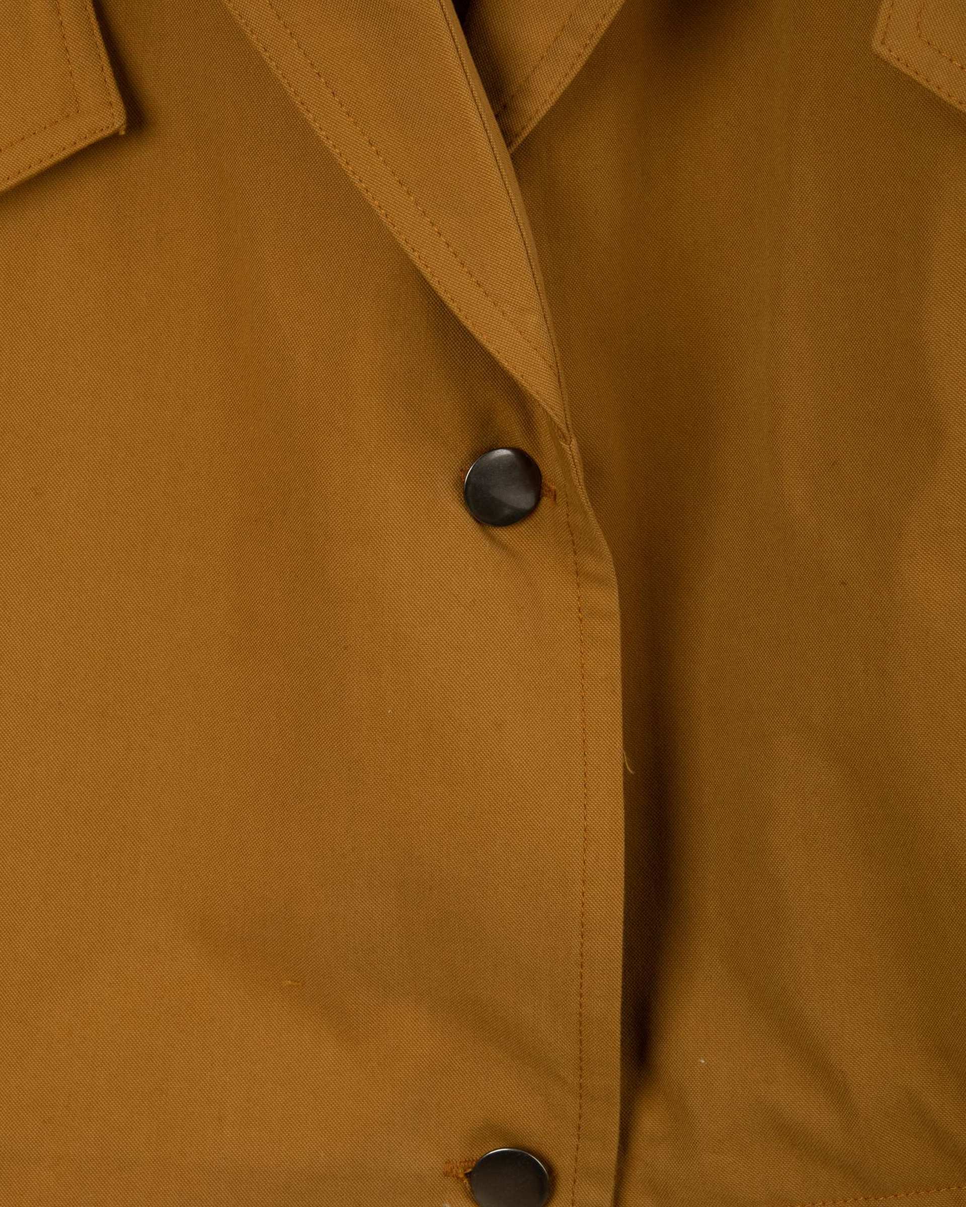 ست کت و شلوار زنانه کراپ کتان خردلی مینوس Miinoos مدل آنجل