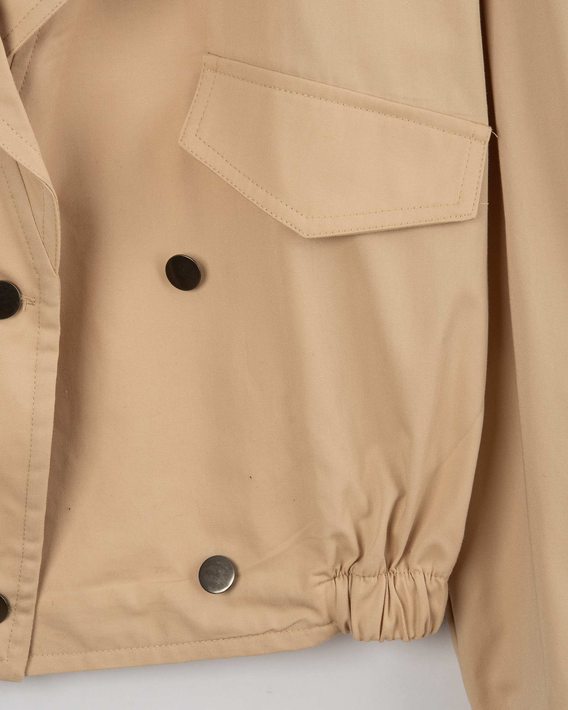 ست کت و شلوار زنانه کراپ کتان کرم مینوس Miinoos مدل آنجل