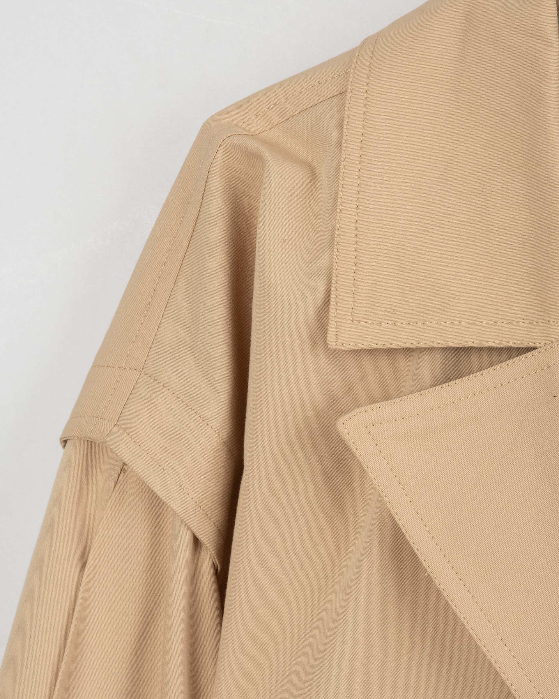 ست کت و شلوار زنانه کراپ کتان کرم مینوس Miinoos مدل آنجل