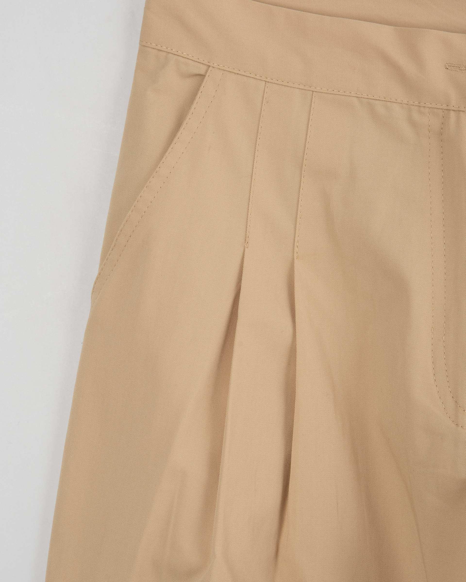 ست کت و شلوار زنانه کراپ کتان کرم مینوس Miinoos مدل آنجل