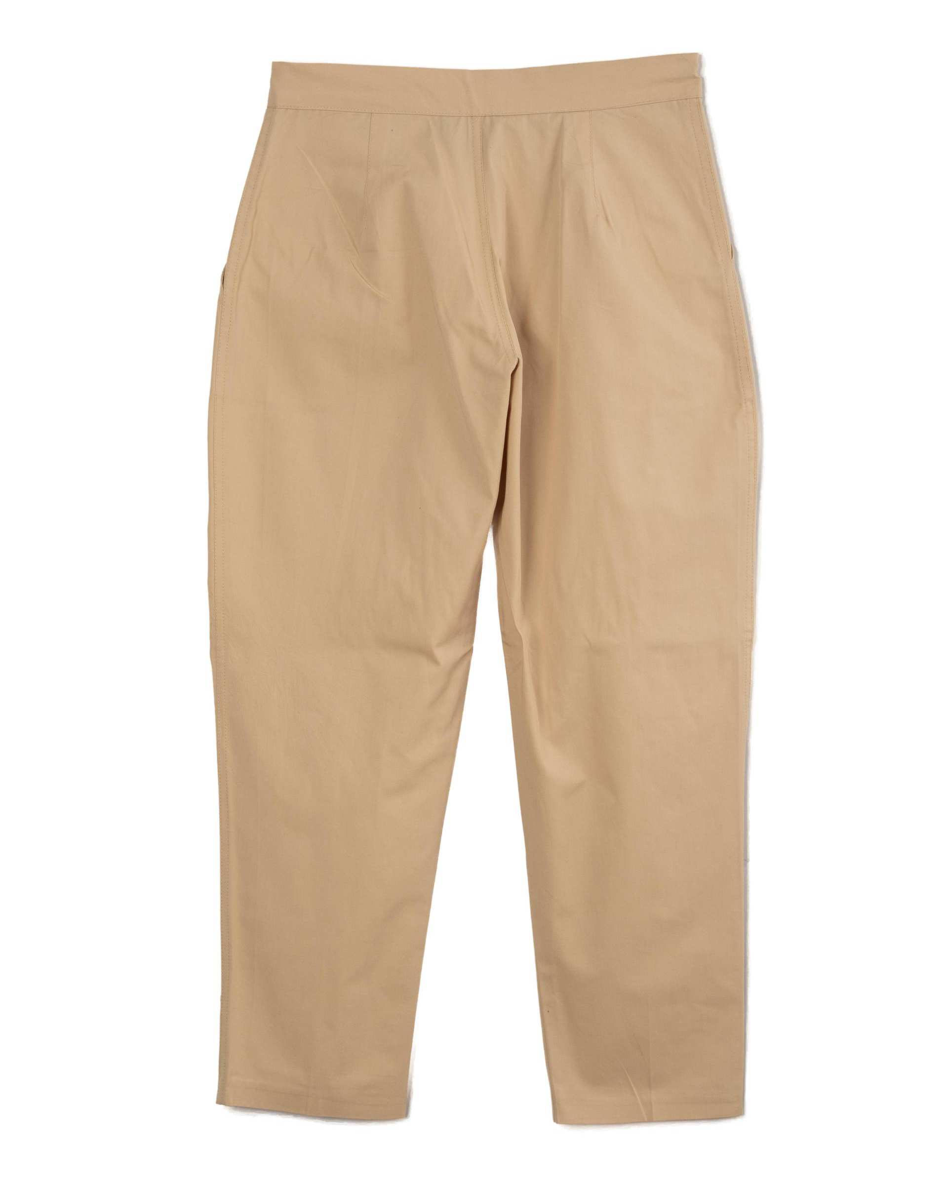 ست کت و شلوار زنانه کراپ کتان کرم مینوس Miinoos مدل آنجل