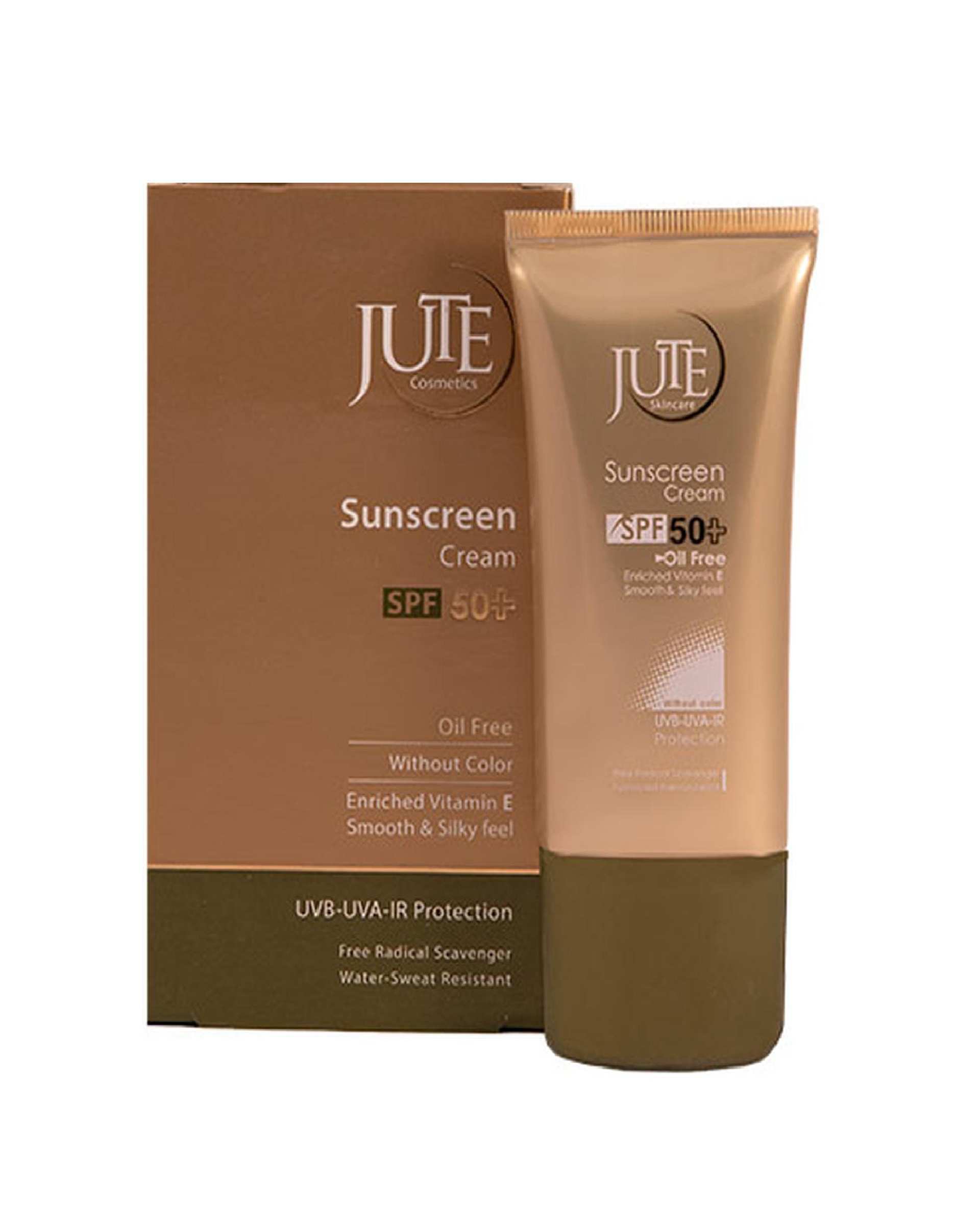 کرم ضد آفتاب بی رنگ SPF50 ژوت Jute مناسب پوست چرب 40ml