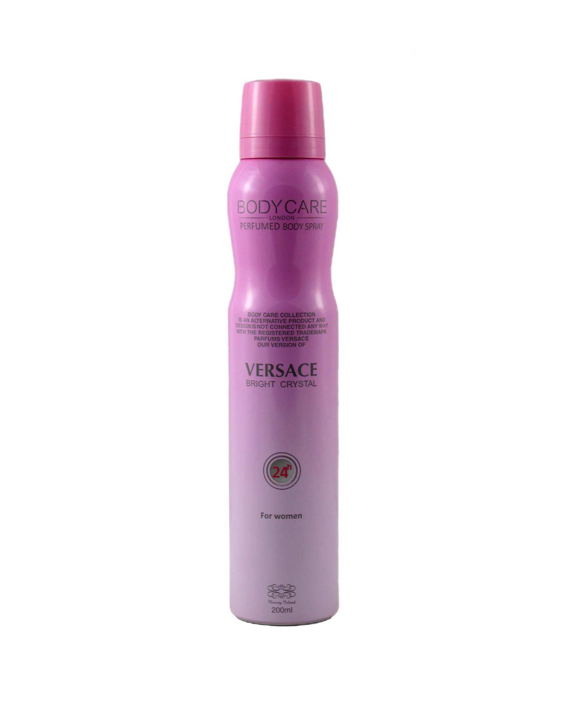 اسپری خوشبو کننده بدن زنانه بادی کر Body Care رایحه ورساچه برایت کریستال 200ml