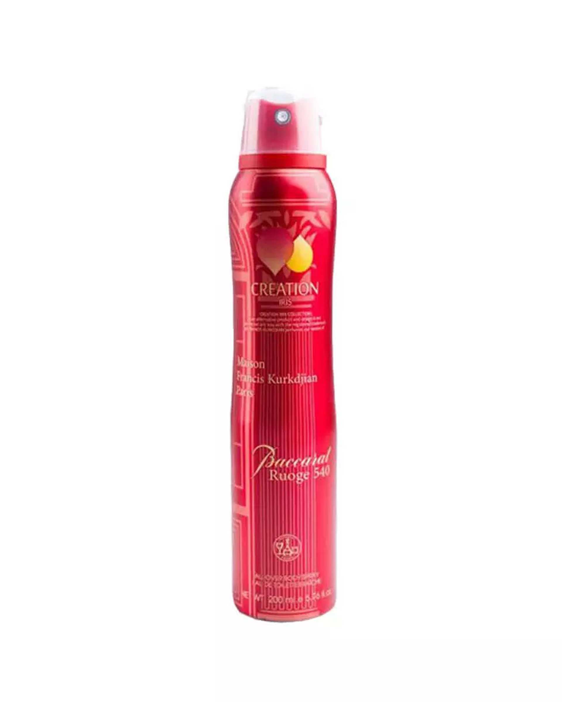 اسپری خوشبو کننده بدن زنانه کریشن آیریس Creation Iris مدل Baccarat Rouge 540 حجم 200ml