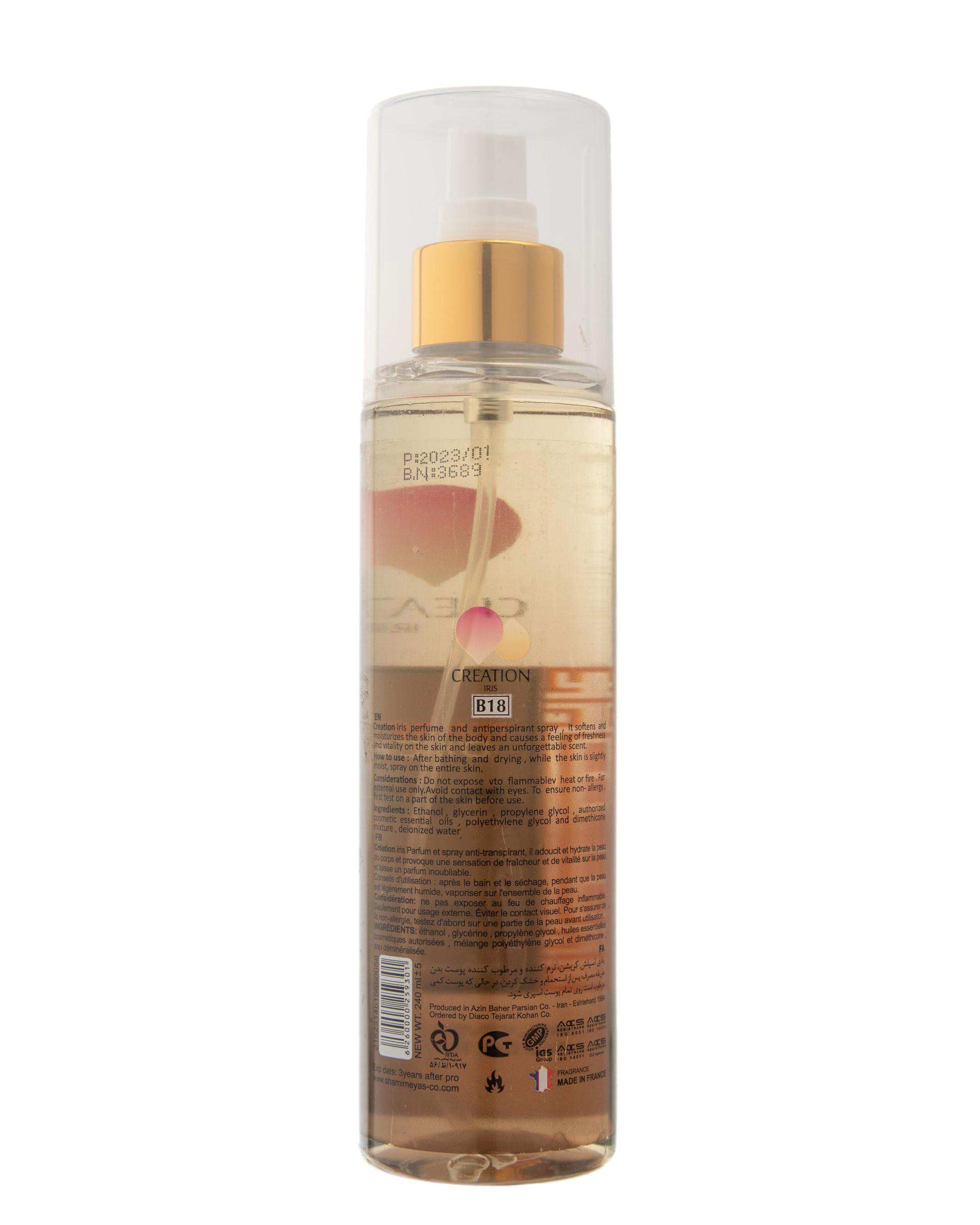 بادی اسپلش مردانه کریشن آیریس Creation Iris مدل Terre d’Hermes حجم 240ml