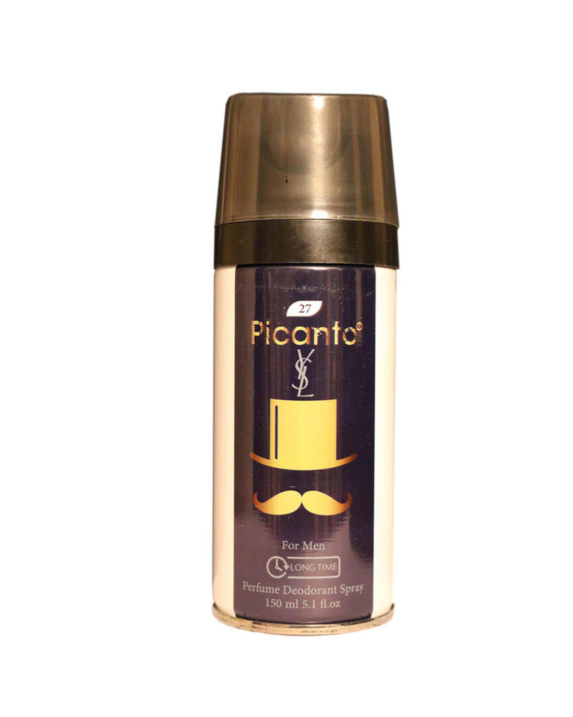 اسپری خوشبو کننده بدن مردانه پیکانتو Picanto مدل ایو سن لوران 150ml