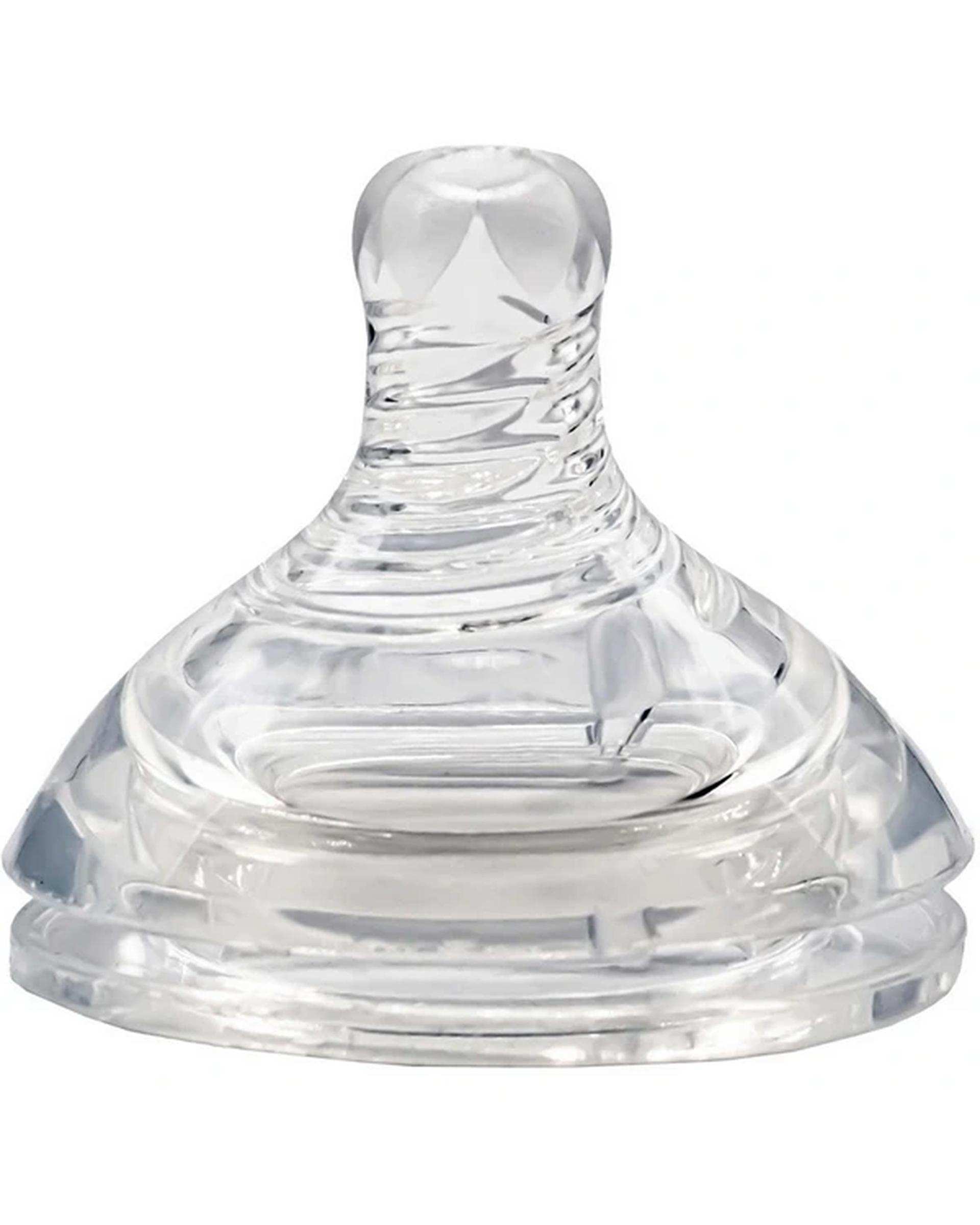 سر شیشه سیلیکونی دهانه عریض وی کر Wee Care سری Mom Sense شماره 3 کد N516