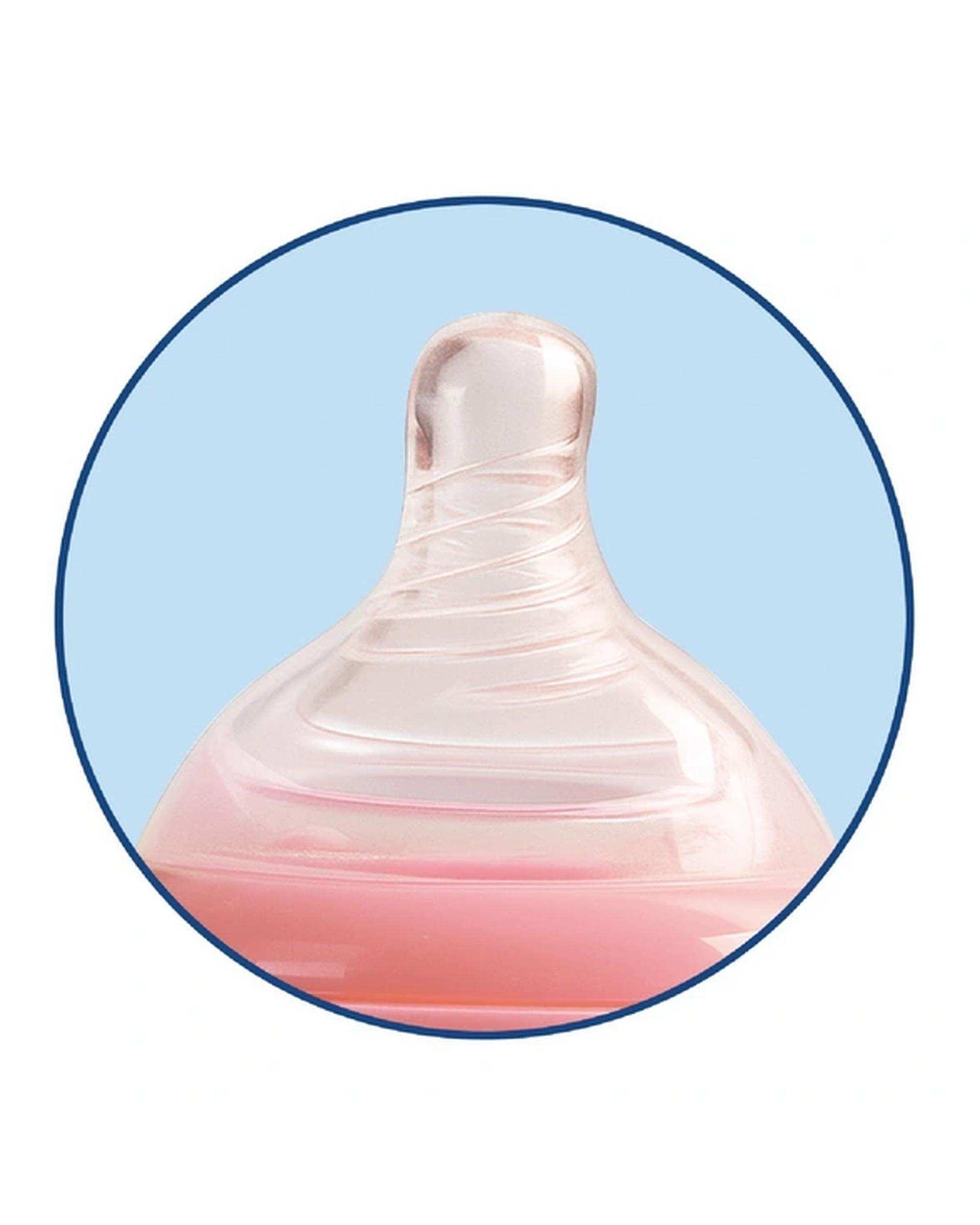 سر شیشه سیلیکونی دهانه عریض وی کر Wee Care سری Mom Sense شماره 3 کد N516