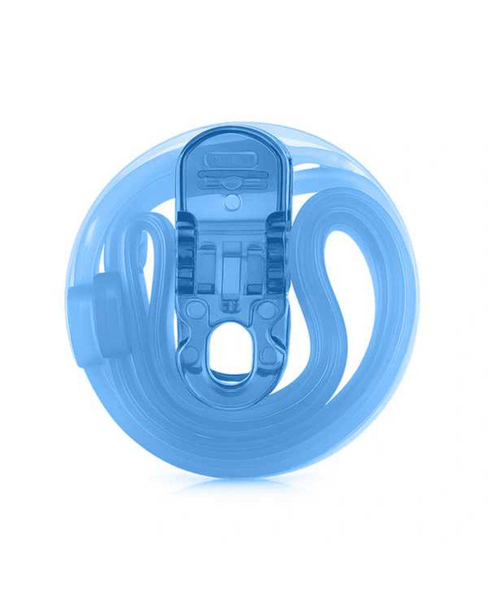 دندان گیر غذا و آبمیوه خوری کودک سیلیکونی آبی وی کر Wee Care مدل T403