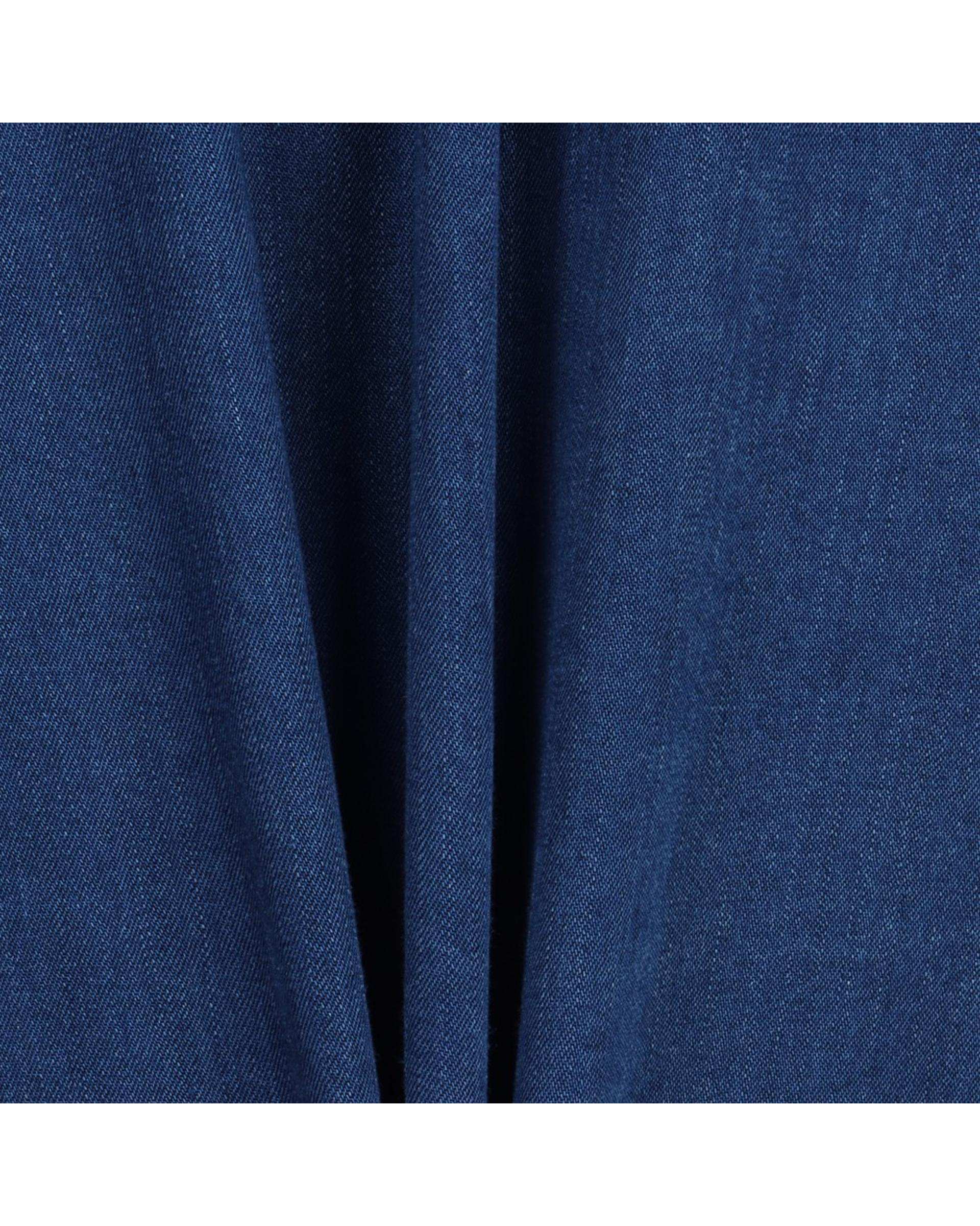 پیراهن مردانه جین کاغذی آبی تیره هومنیتی Whomanity مدل WYMSHI-SL007