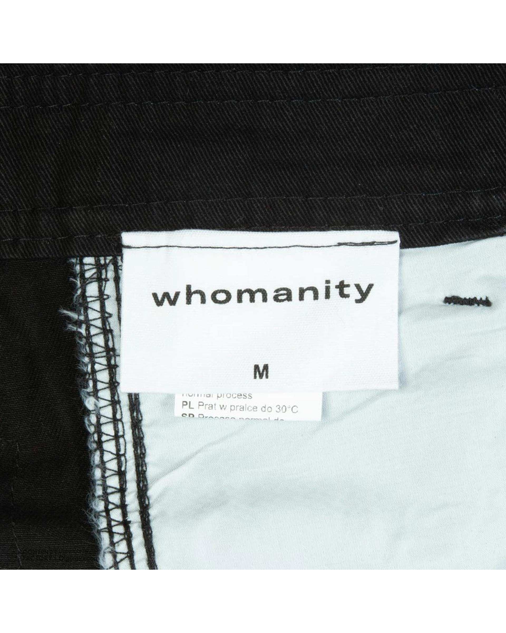 شلوارک مردانه کتان کارگو مشکی هومنیتی Whomanity مدل WYMSHO-7914