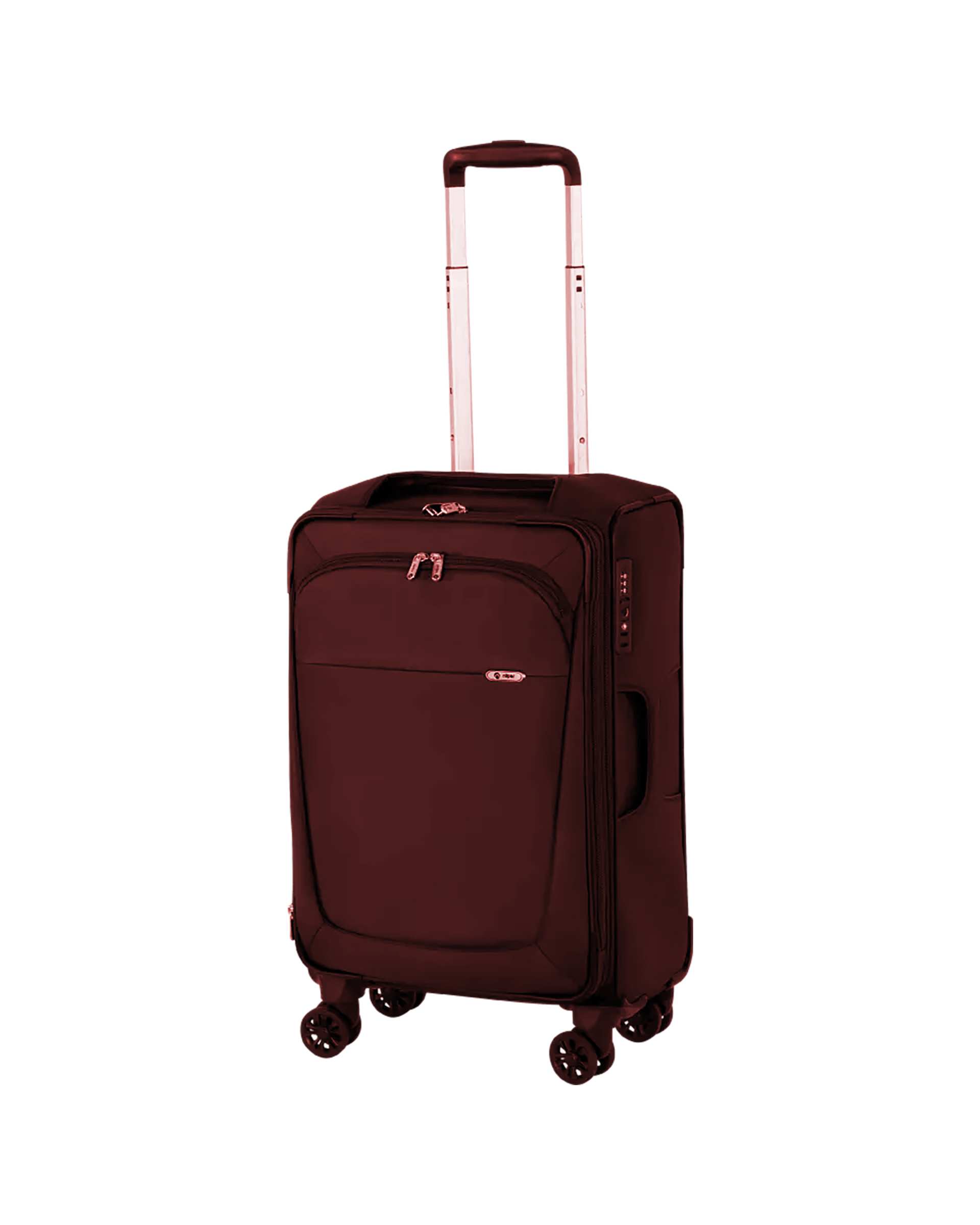 چمدان زرشکی نیلپر توریستر Nilper tourister مدل آوان سایز کوچک کد NTLS111003