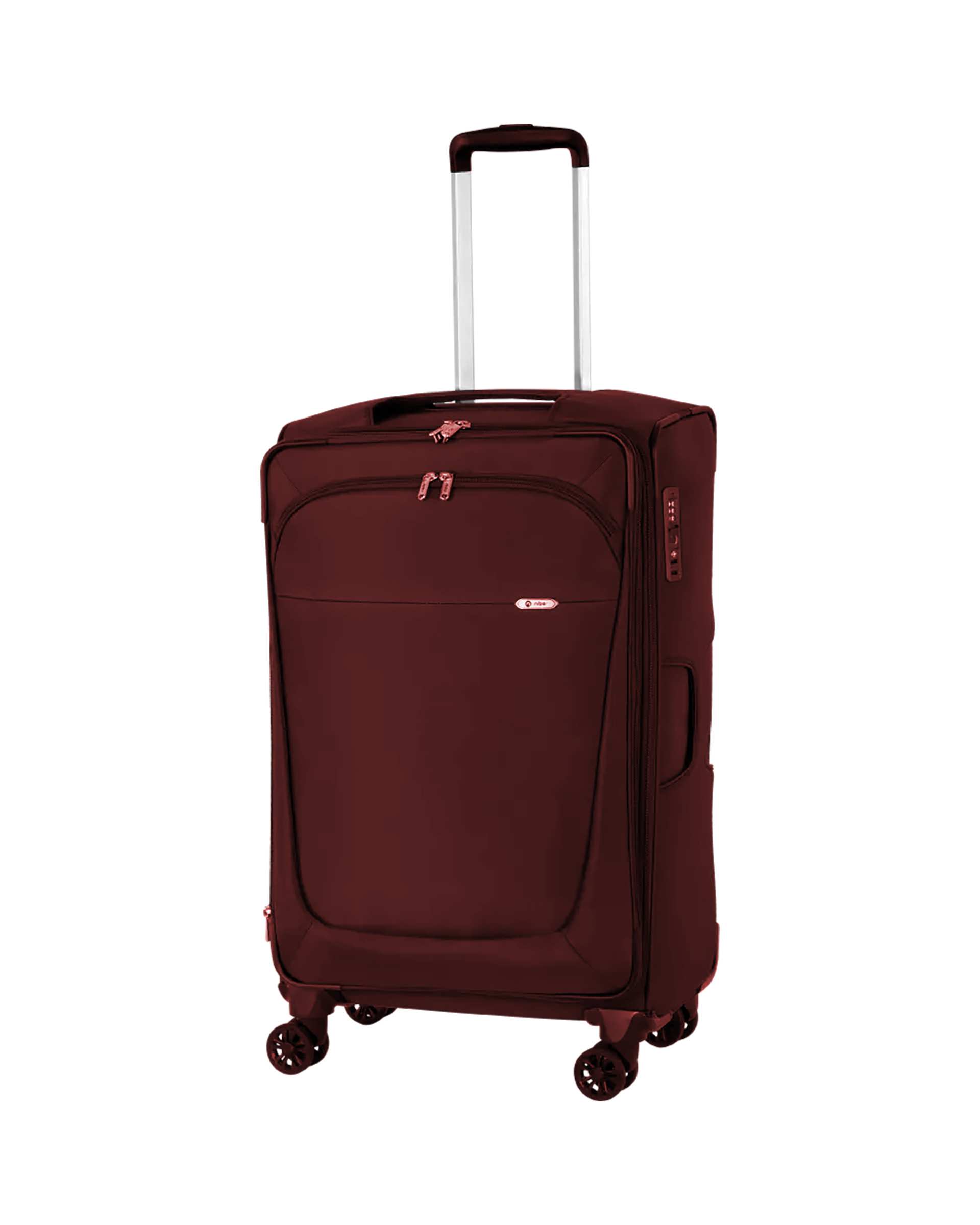 چمدان زرشکی نیلپر توریستر Nilper tourister مدل آوان سایز متوسط کد NTLS111002