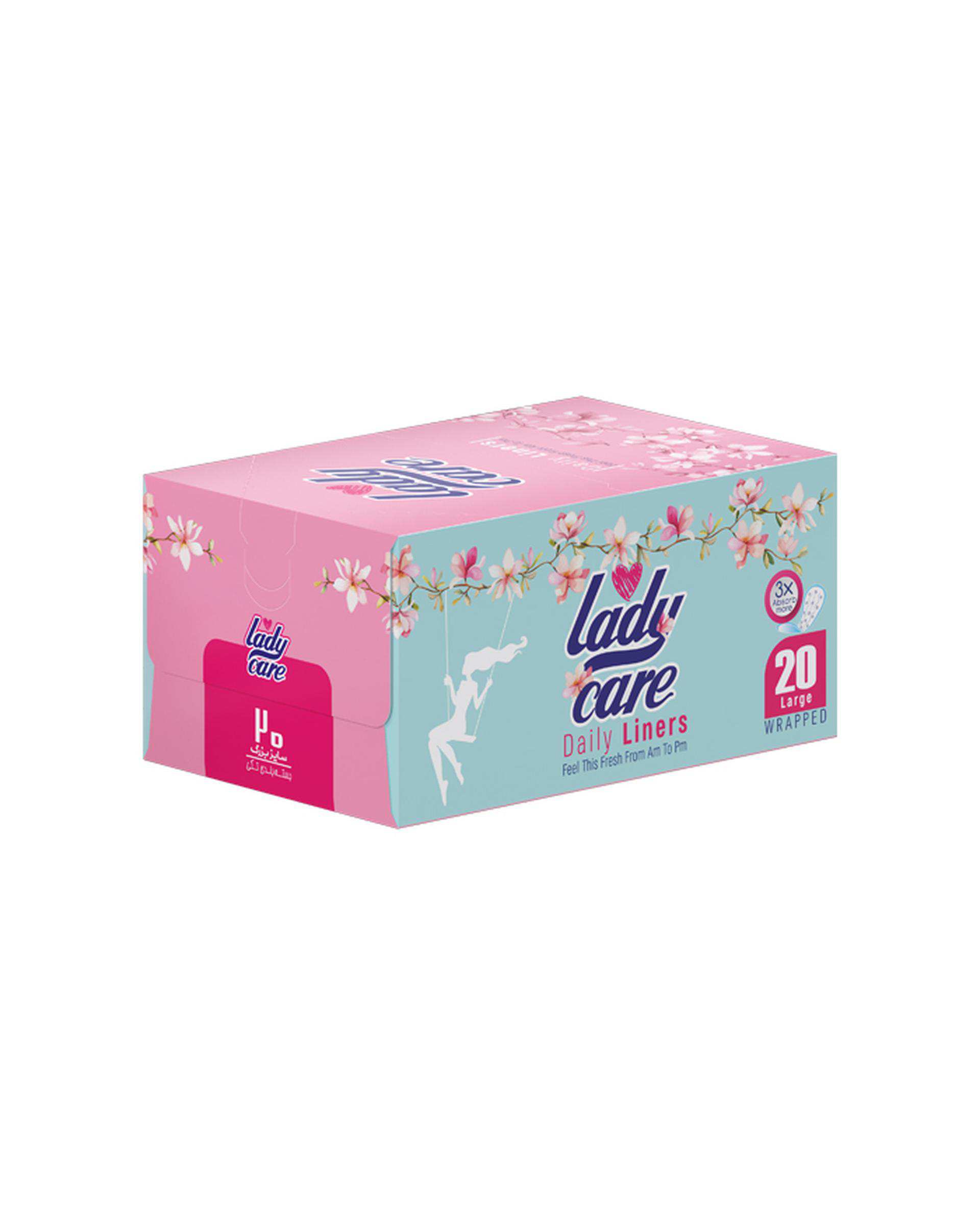 پد روزانه خیلی بزرگ لیدی کر Lady Care بسته 20 عددی