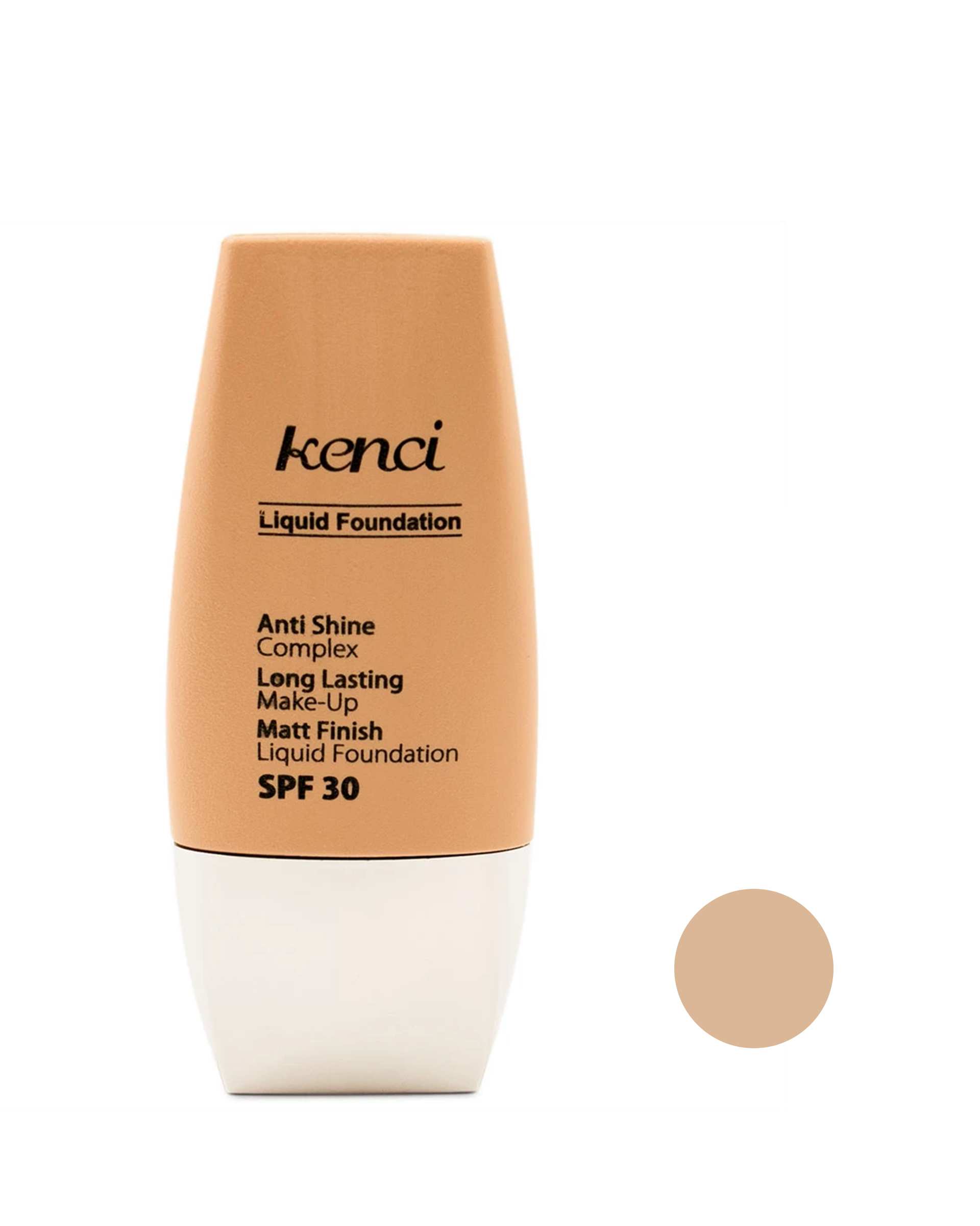 کرم پودر تیوپی ضد آب SPF30 کنسی Kenci رنگ برنز روشن شماره K104