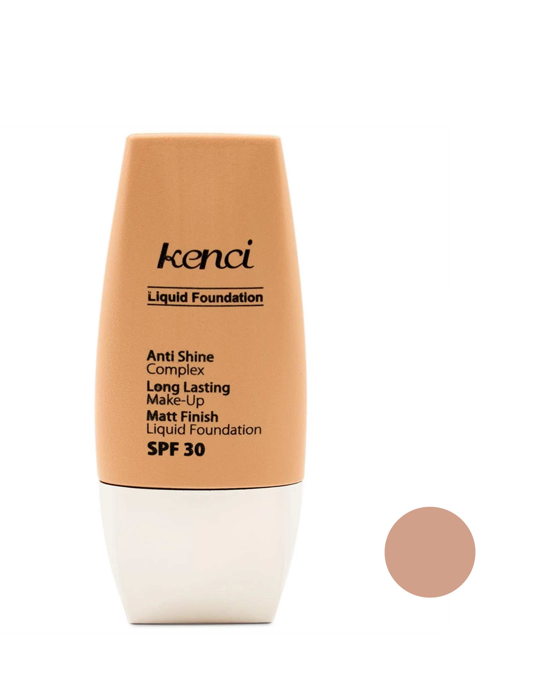 کرم پودر تیوپی ضد آب SPF30 کنسی Kenci رنگ بژ متوسط شماره K106