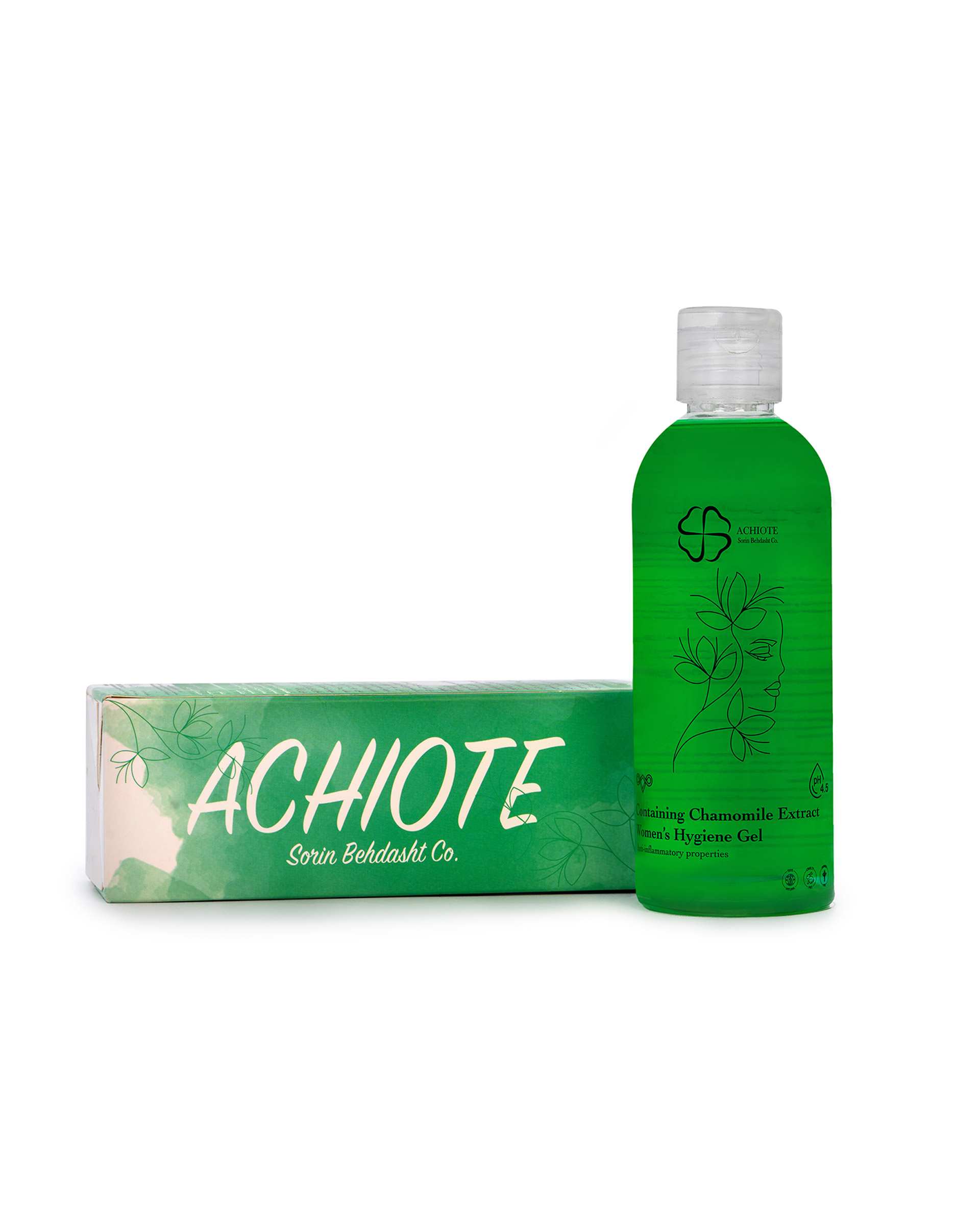 ژل بهداشتی بانوان Achiote حاوی روغن درخت چای 200ml