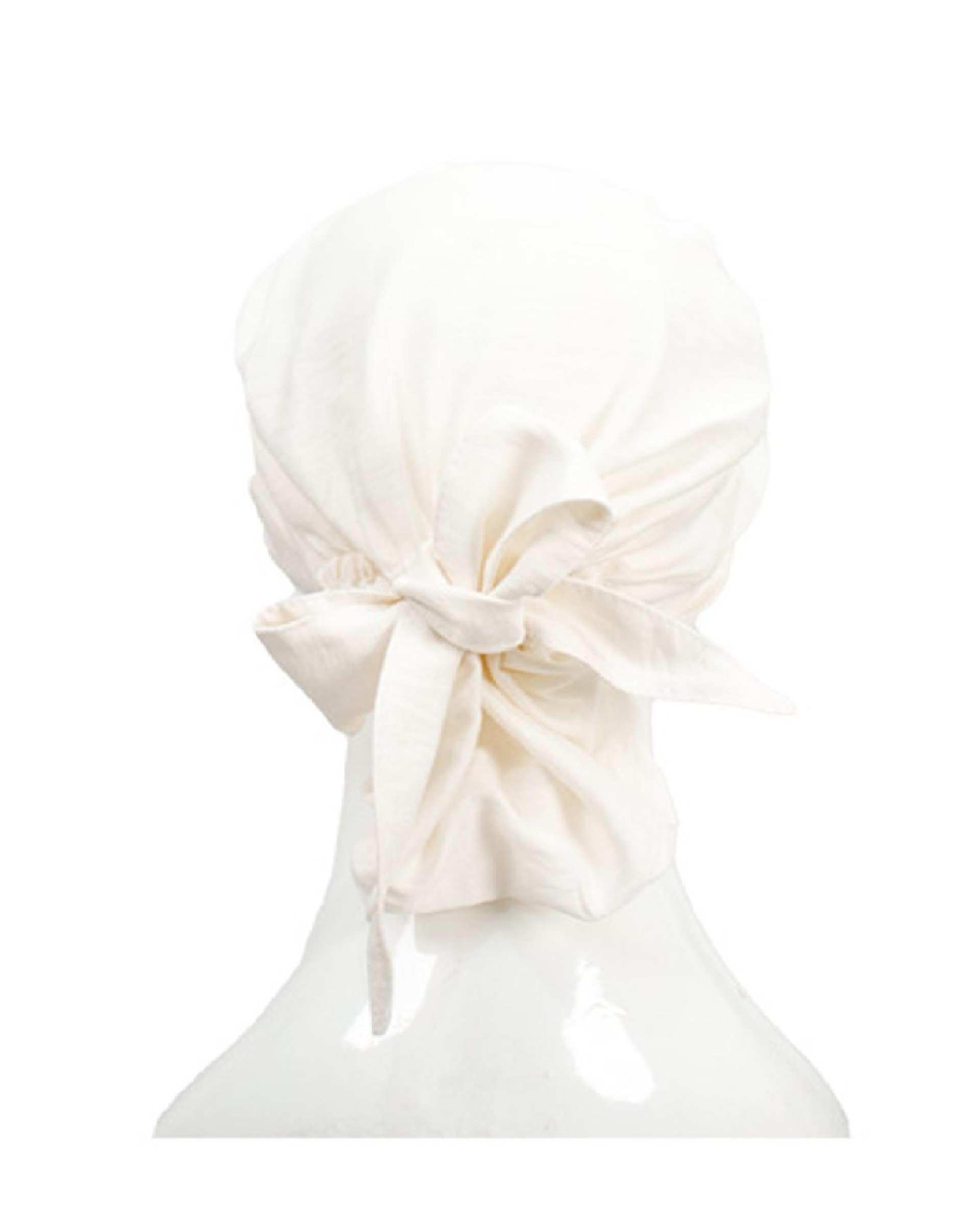 کلاه زنانه پشت کش دار سفید تارتن Tartan کد 112992765