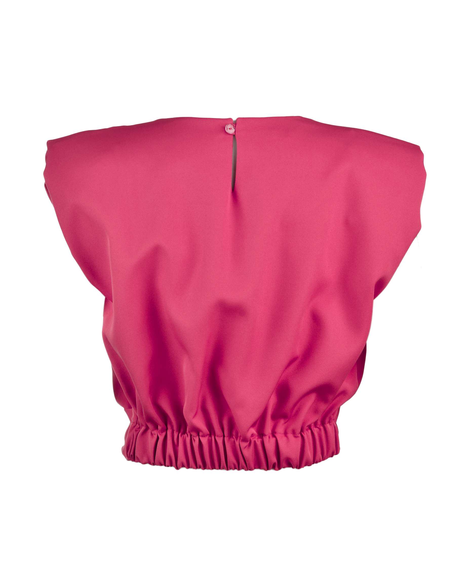 تاپ زنانه پایین گره سرخابی پاپیلون Papillon