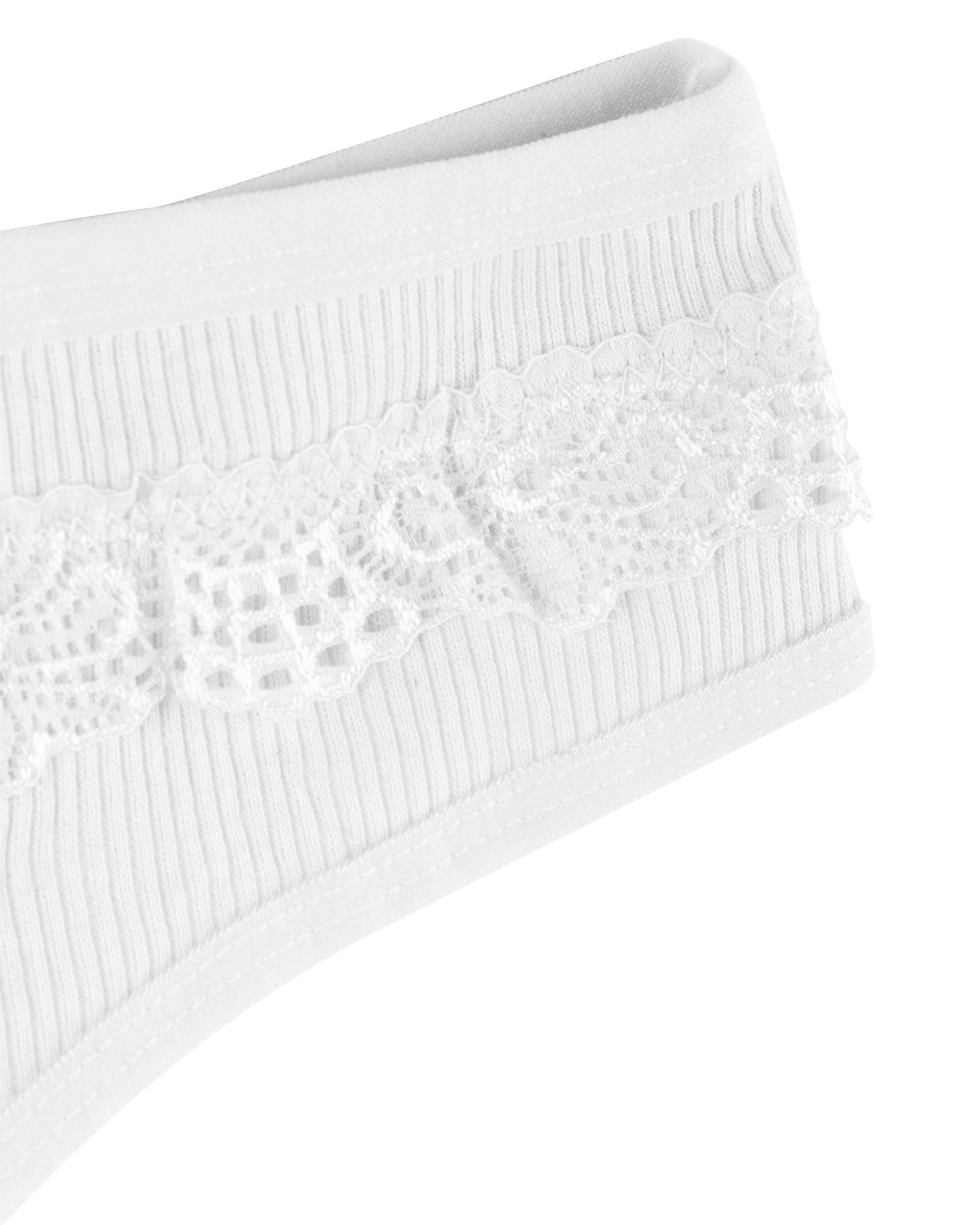 شورت زنانه گیپور دار بکلس سفید دلربا Delroba