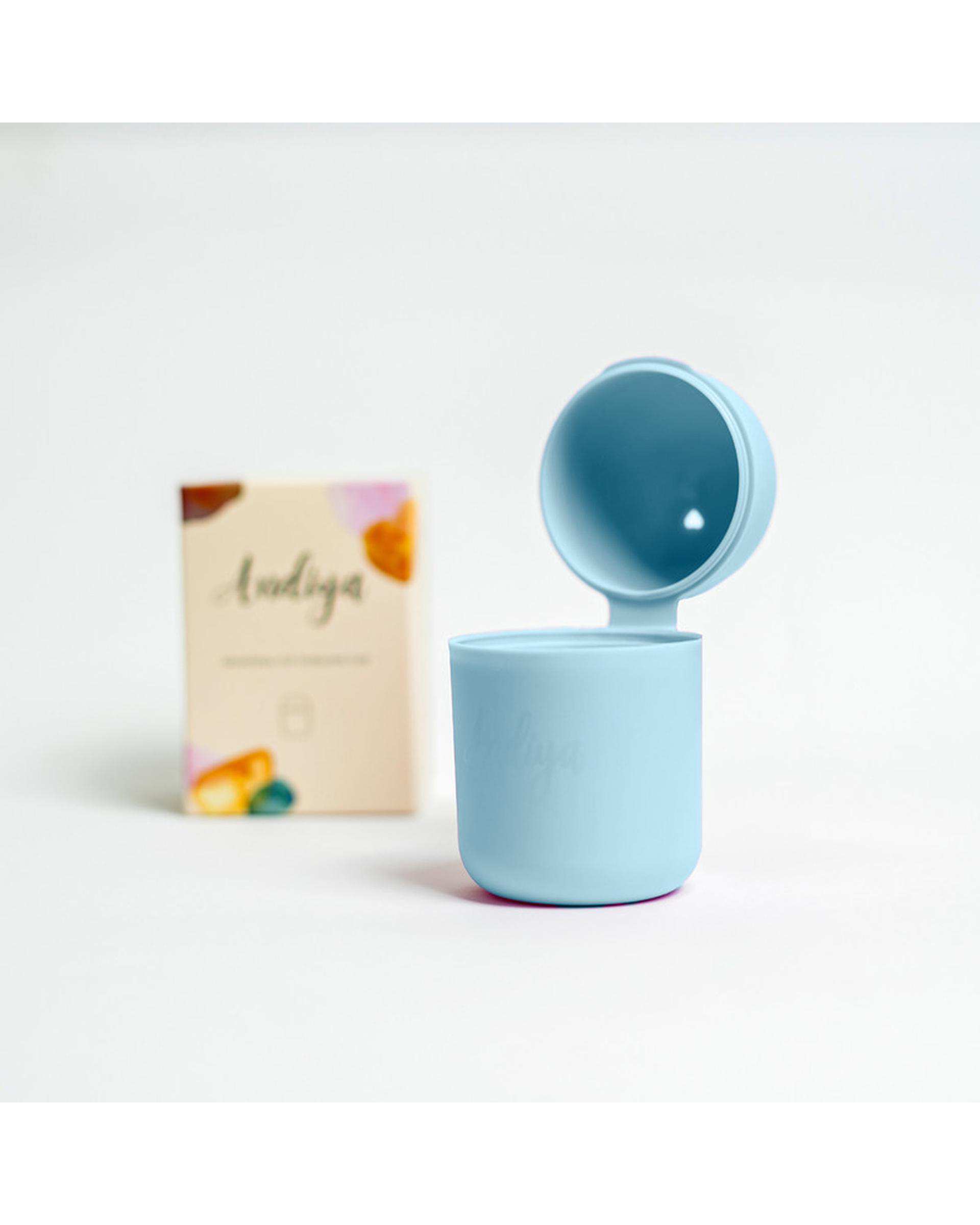 لیوان ضد عفونی کننده کاپ قاعدگی آندیا Andiya مدل Menstrual Cup Sterilizer مدیکال آبی