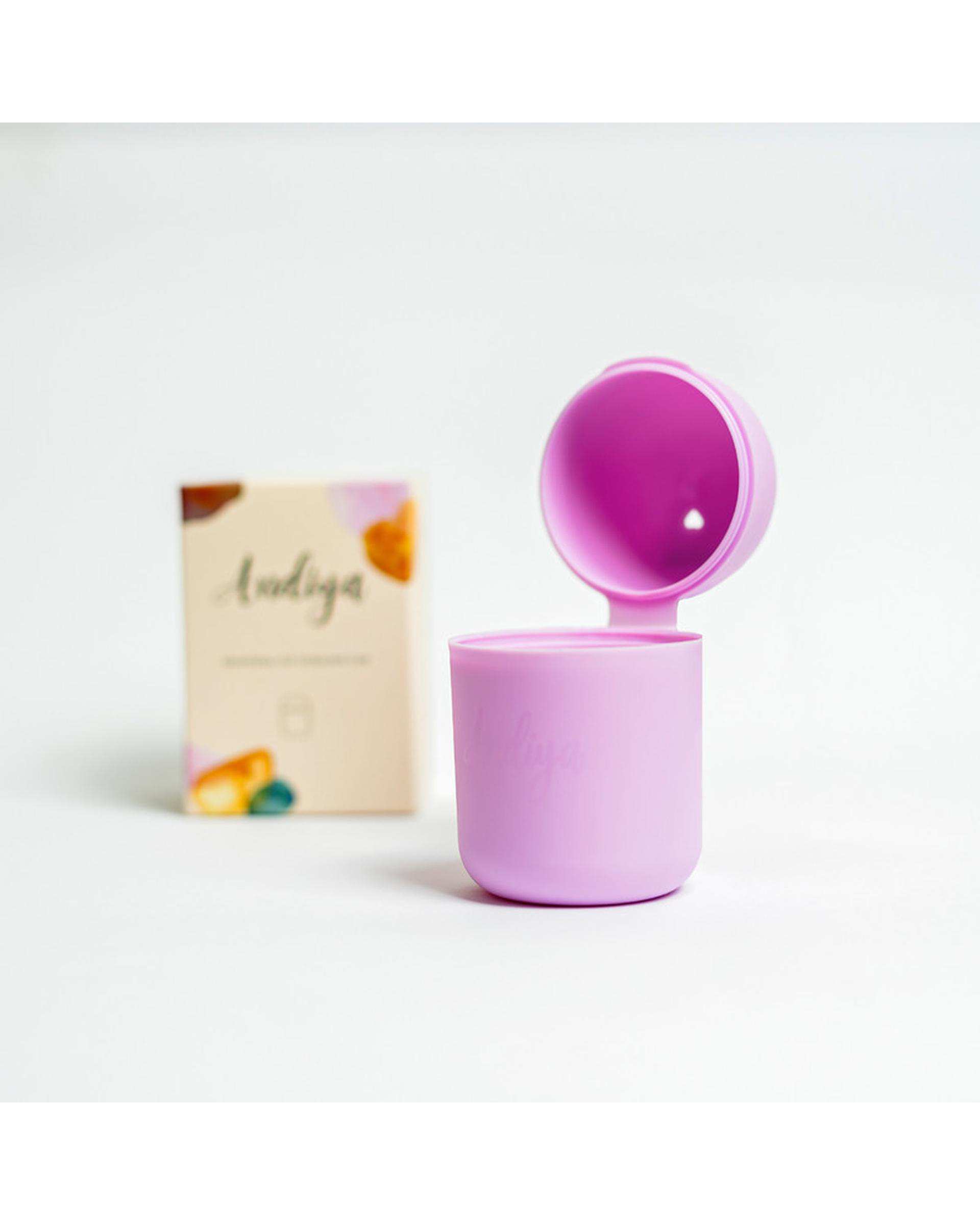 لیوان ضد عفونی کننده کاپ قاعدگی آندیا Andiya مدل Menstrual Cup Sterilizer مدیکال بنفش